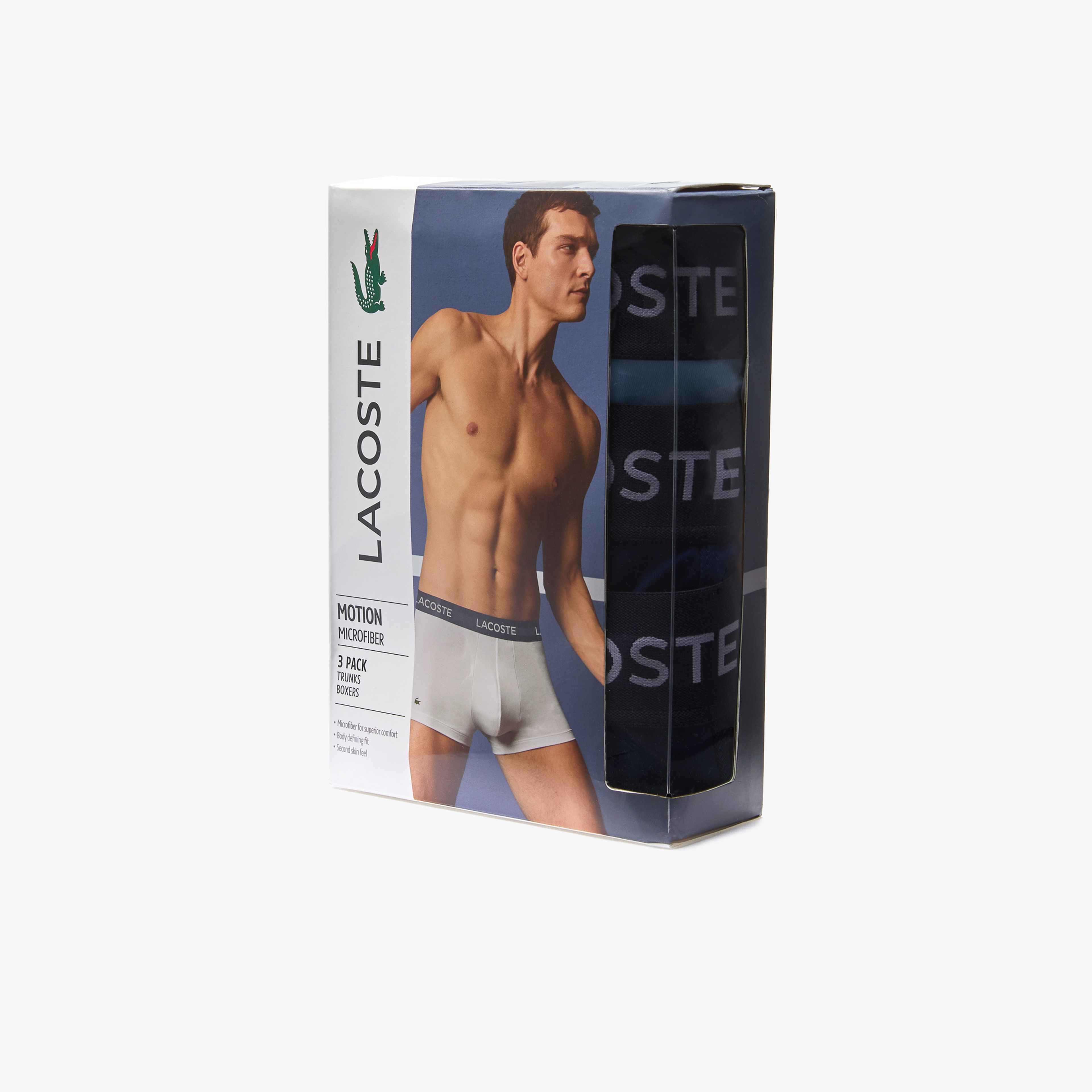 Lacoste Erkek 3'Lü Lacivert Boxer