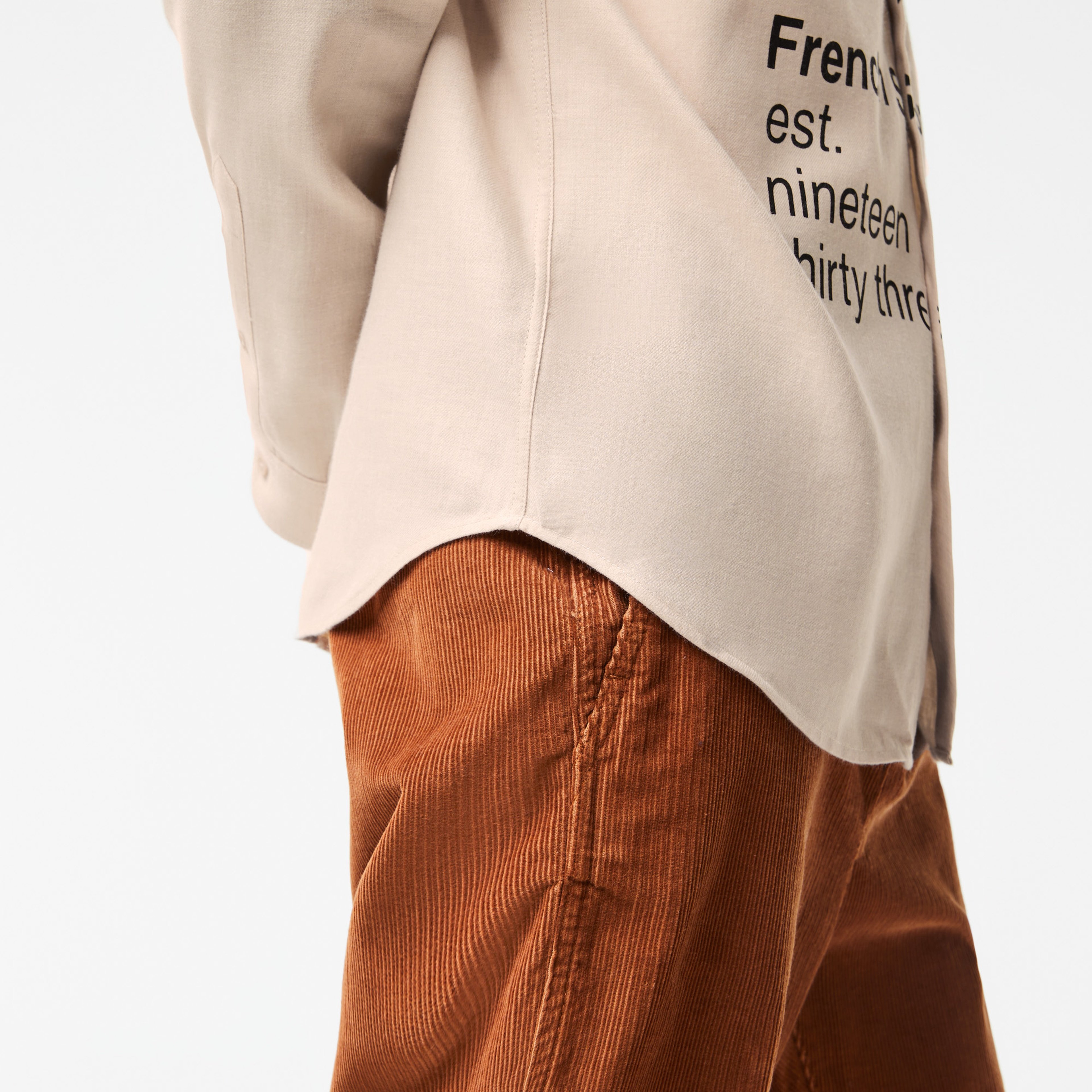 Lacoste Holiday Erkek Regular Fit Baskılı Krem Gömlek