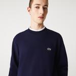 Erkek Classic Fit Bisiklet Yaka Lacivert Sweatshirt