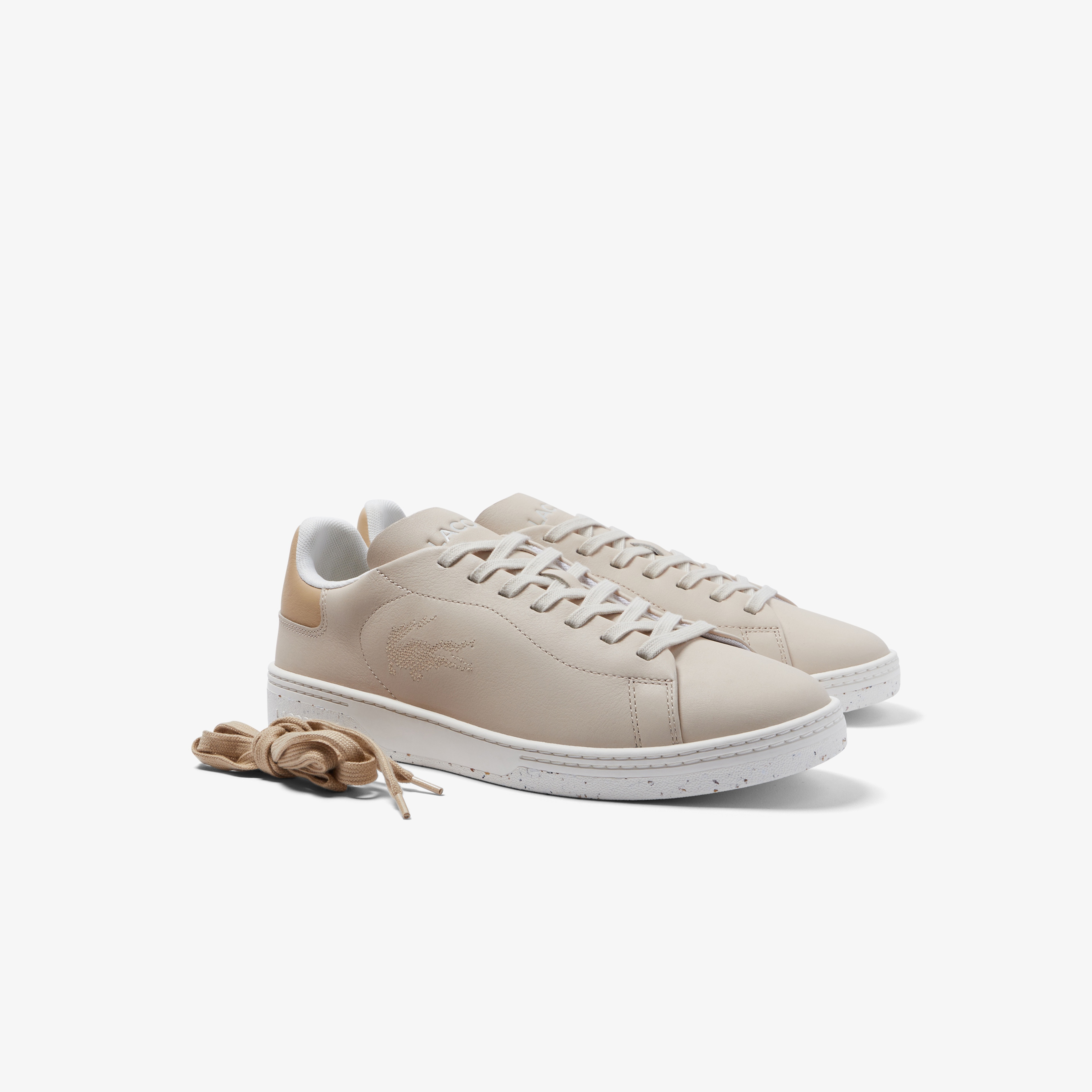 Lacoste Court Zero Erkek Deri Bej Sneaker