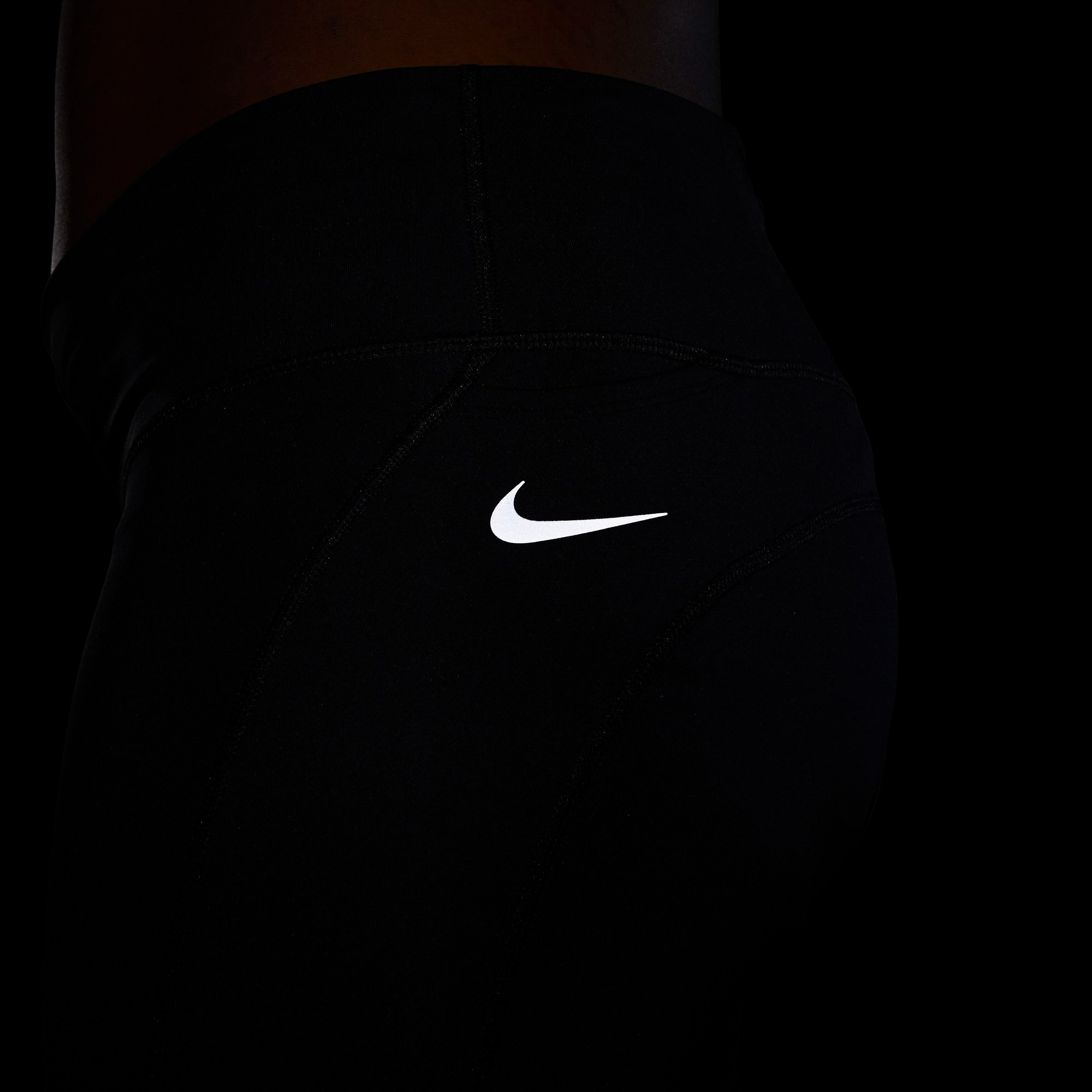 Nike Dri-Fit Fast Büyük Beden Kadın Siyah Tayt