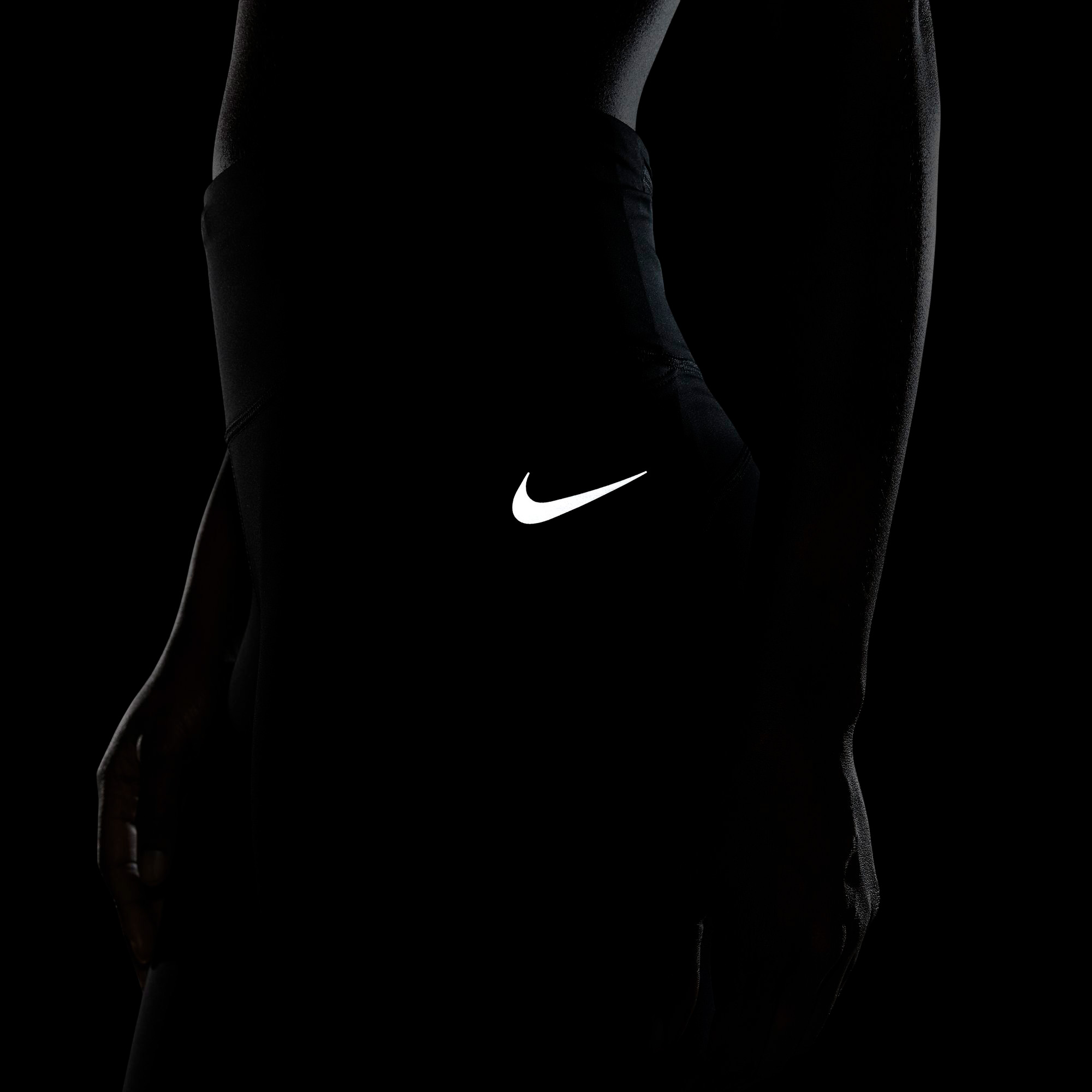 Nike Dri-Fit Fast Büyük Beden Kadın Siyah Tayt