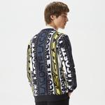 Erkek Classic Fit Bisiklet Yaka Baskılı Siyah Sweatshirt