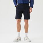 Erkek Slim Fit Lacivert Bermuda