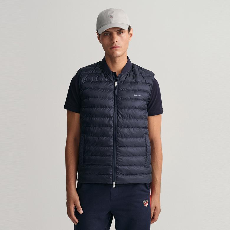 GANT Erkek Lacivert Hakim Yaka Kapitone Yelek