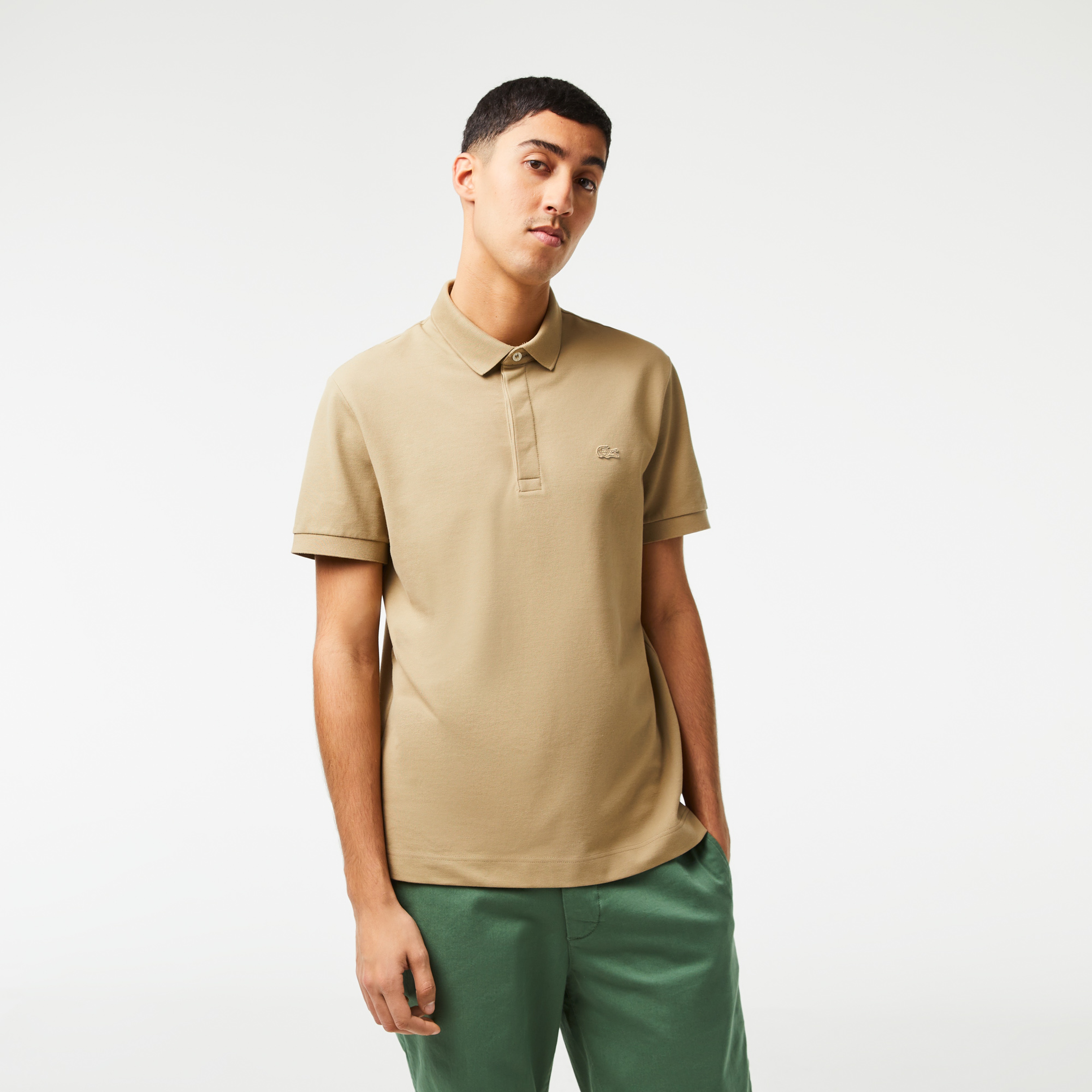 Erkek Regular Fit Paris Bej Polo