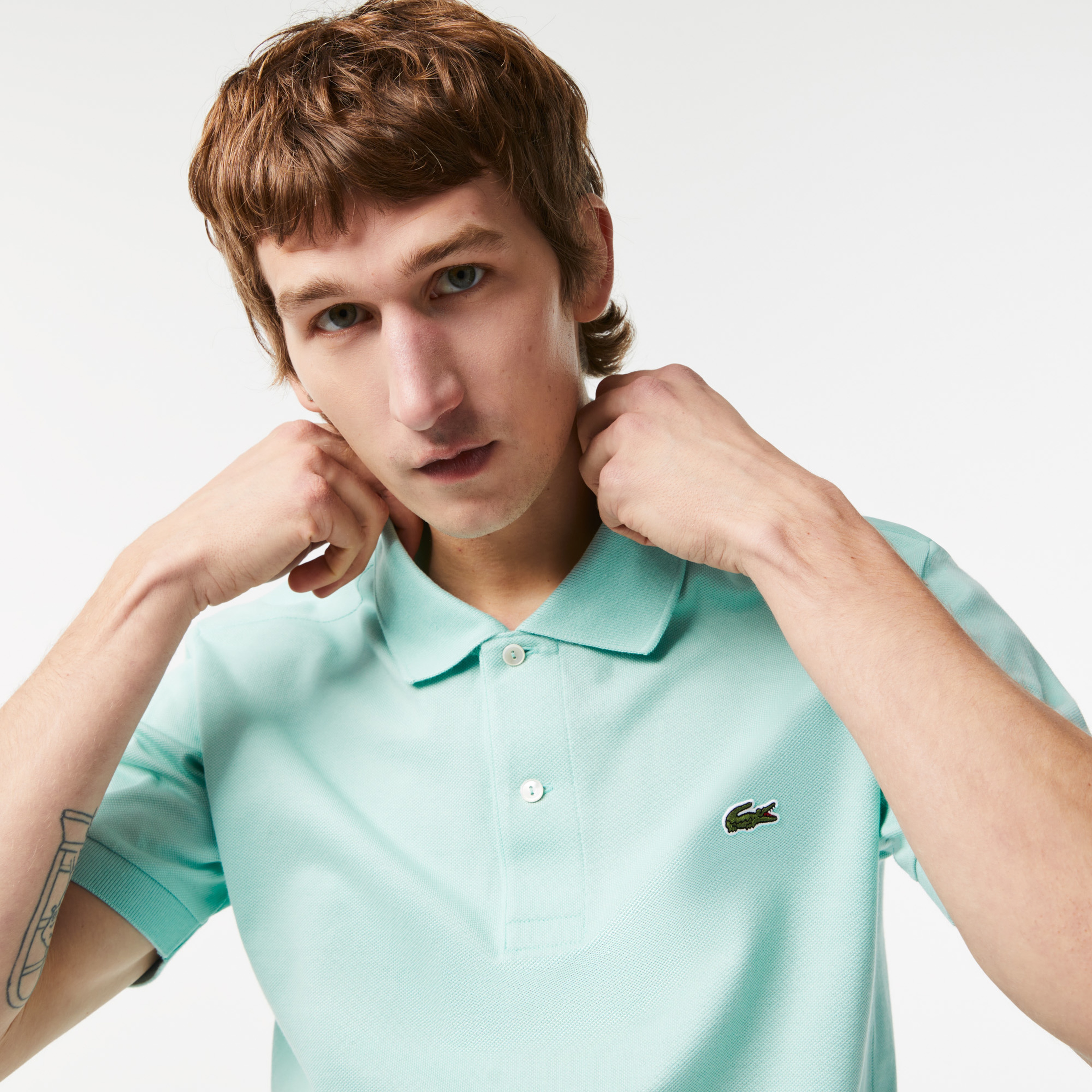Erkek Classic Fit L.12.12 Açık Yeşil Polo