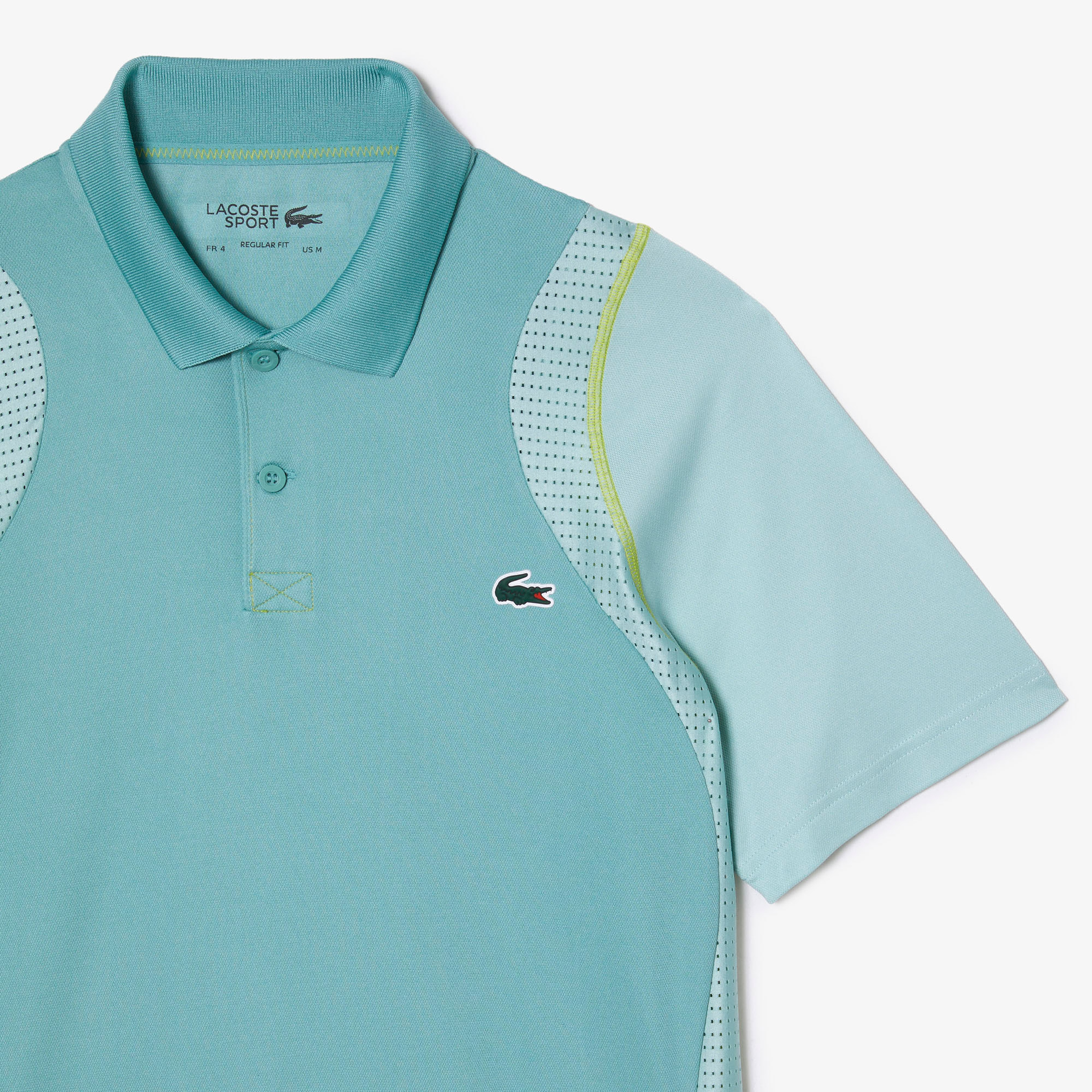 SPORT Erkek Regular Fit Renk Bloklu Yeşil Polo