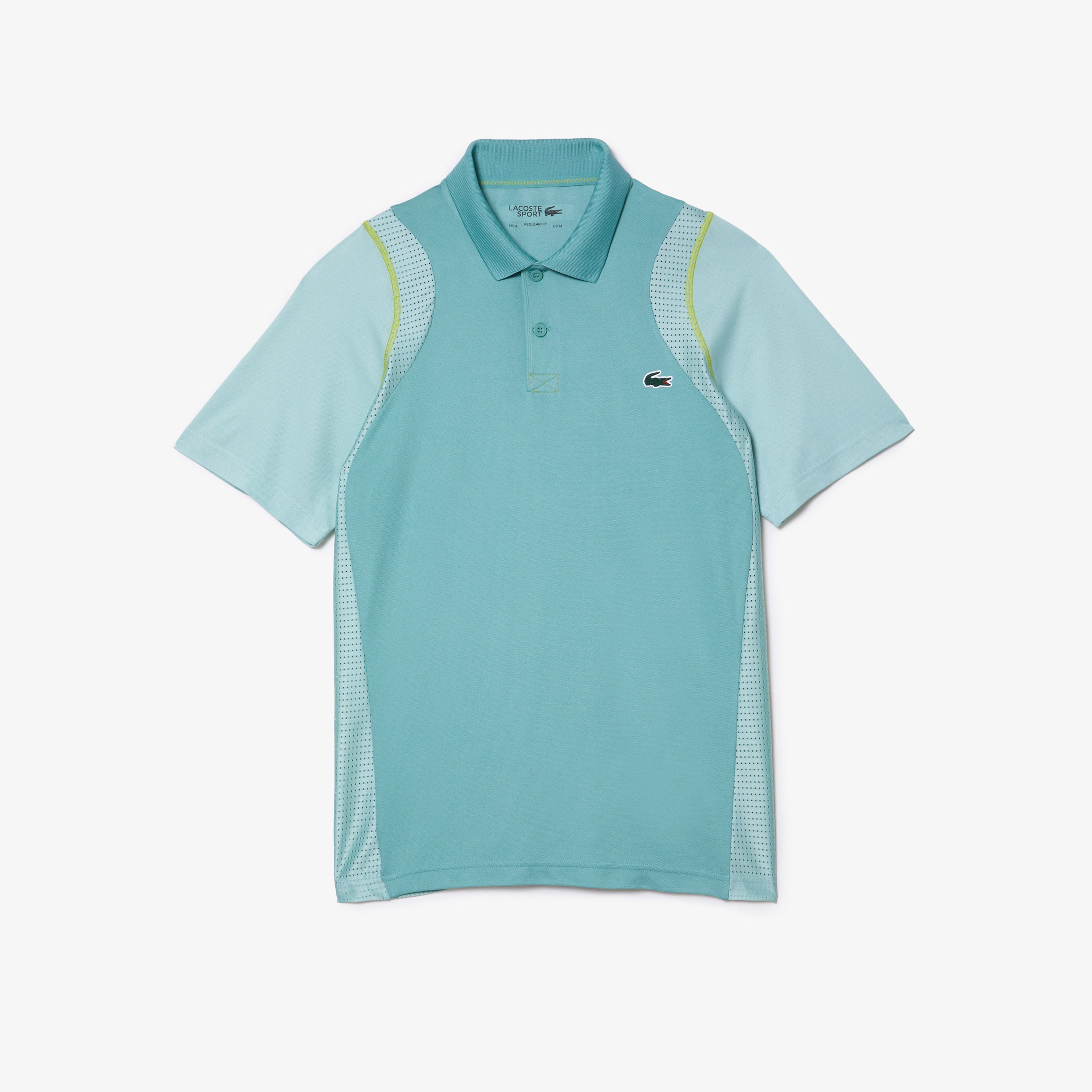SPORT Erkek Regular Fit Renk Bloklu Yeşil Polo
