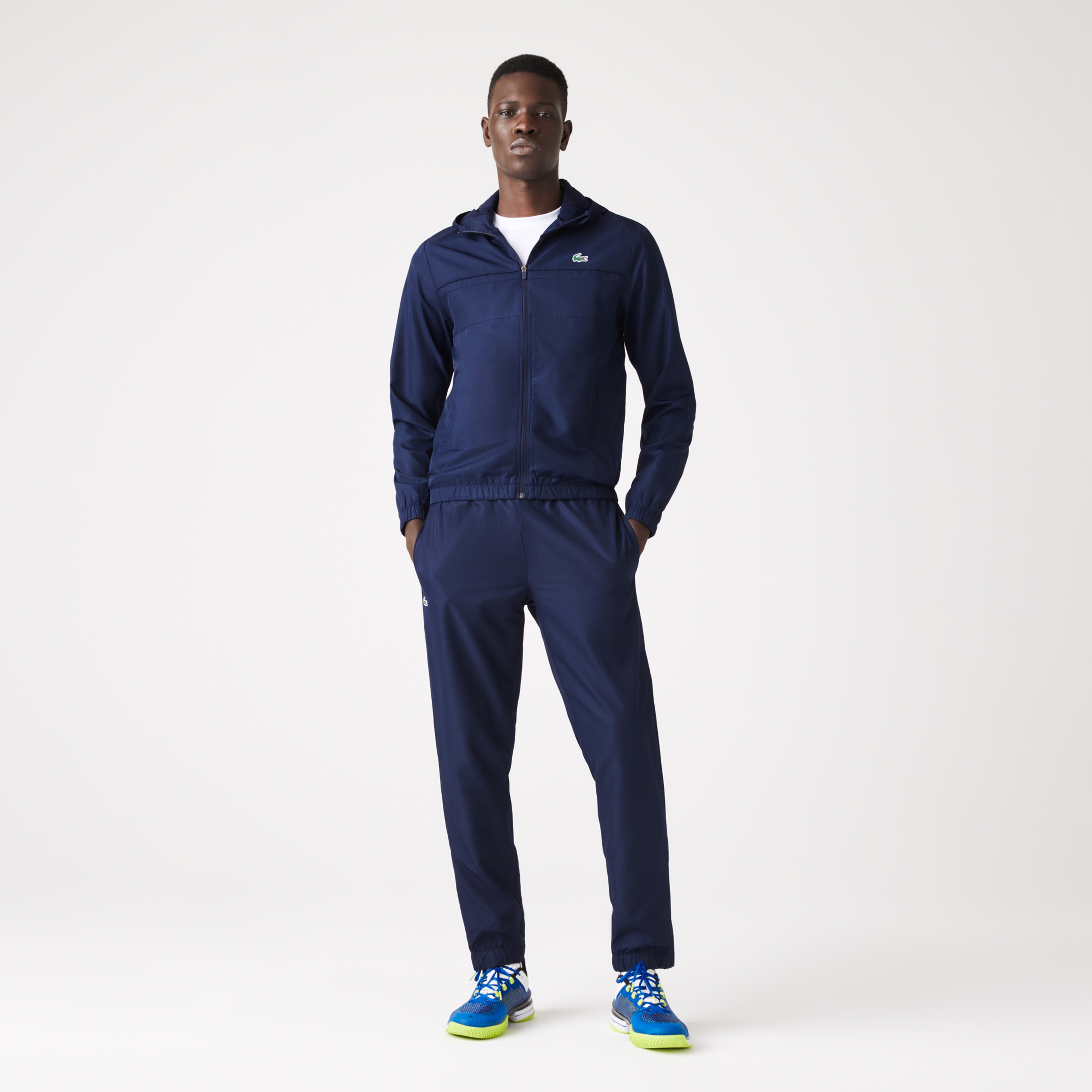 Erkek Regular Fit Kapüşonlu Lacivert Eşofman Takımı