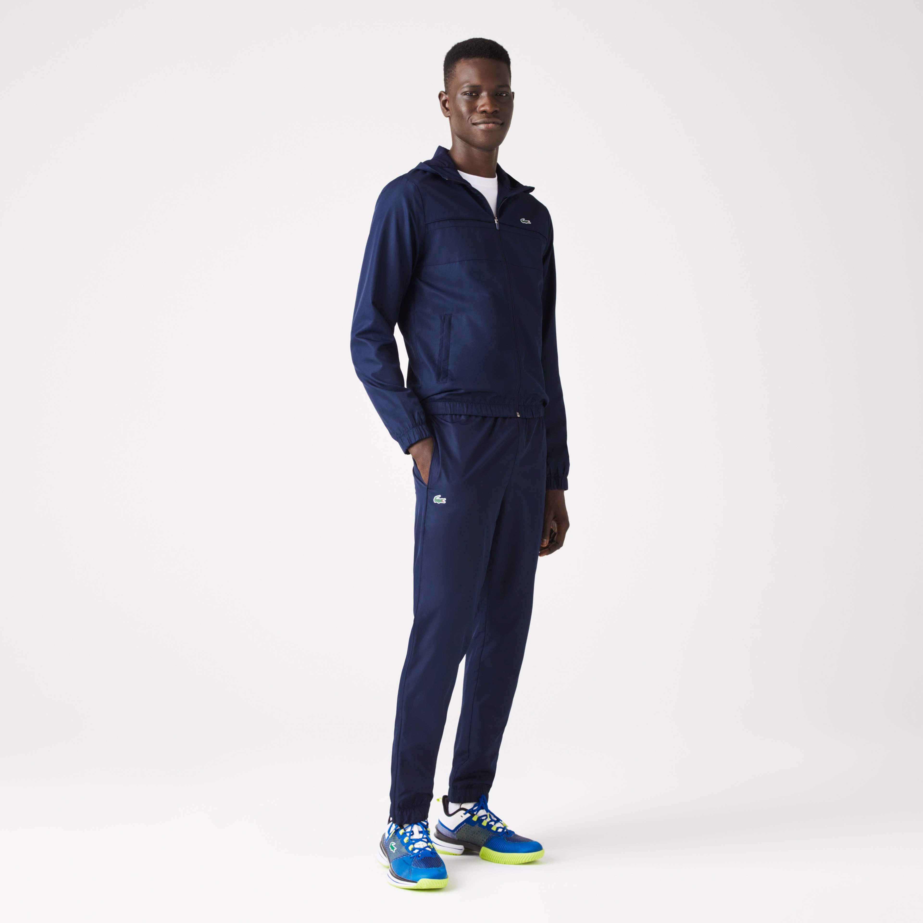 Erkek Regular Fit Kapüşonlu Lacivert Eşofman Takımı