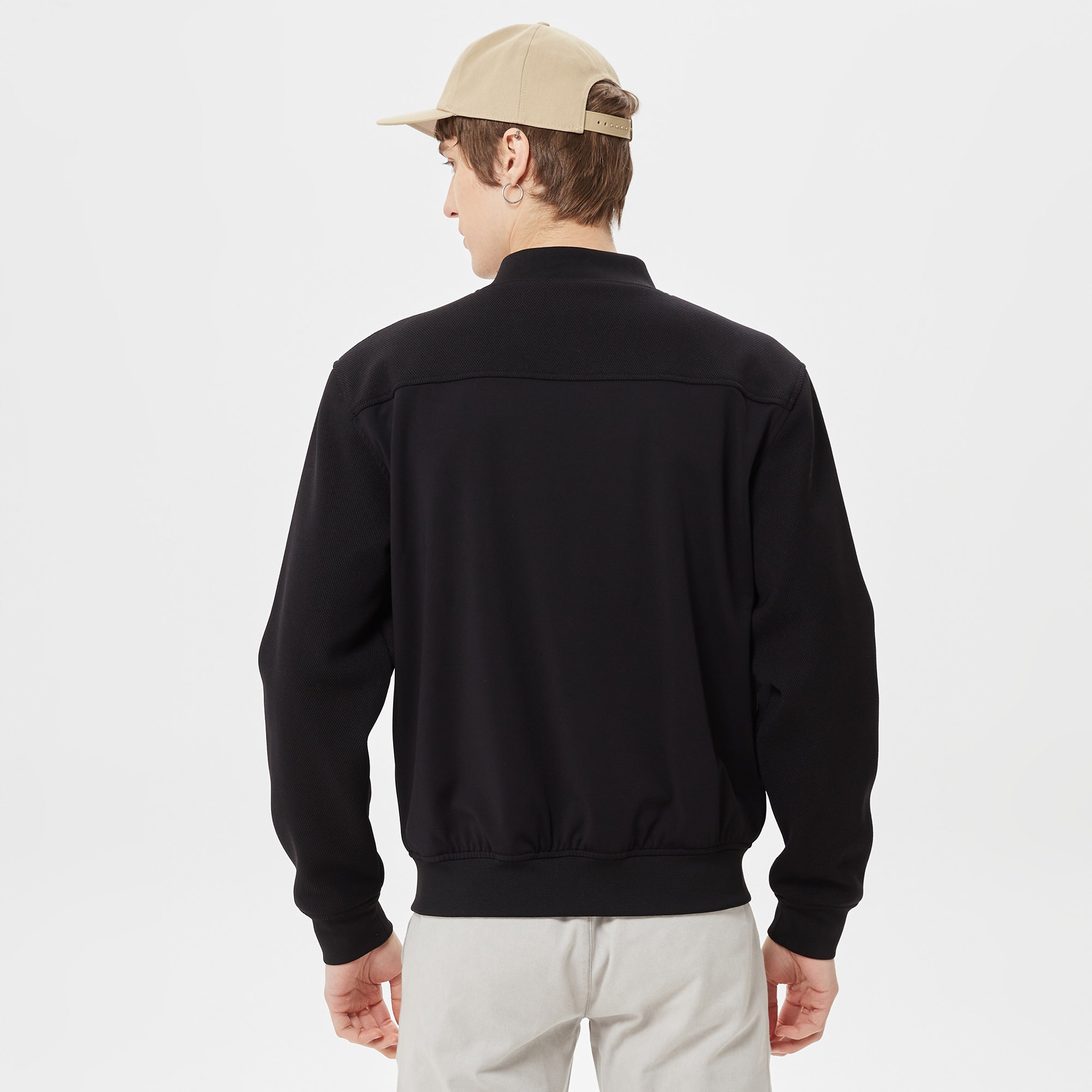 Erkek Hakim Yaka Siyah Mont