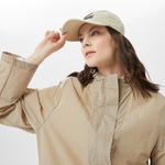 Kadın Kapüşonlu Bej Mont