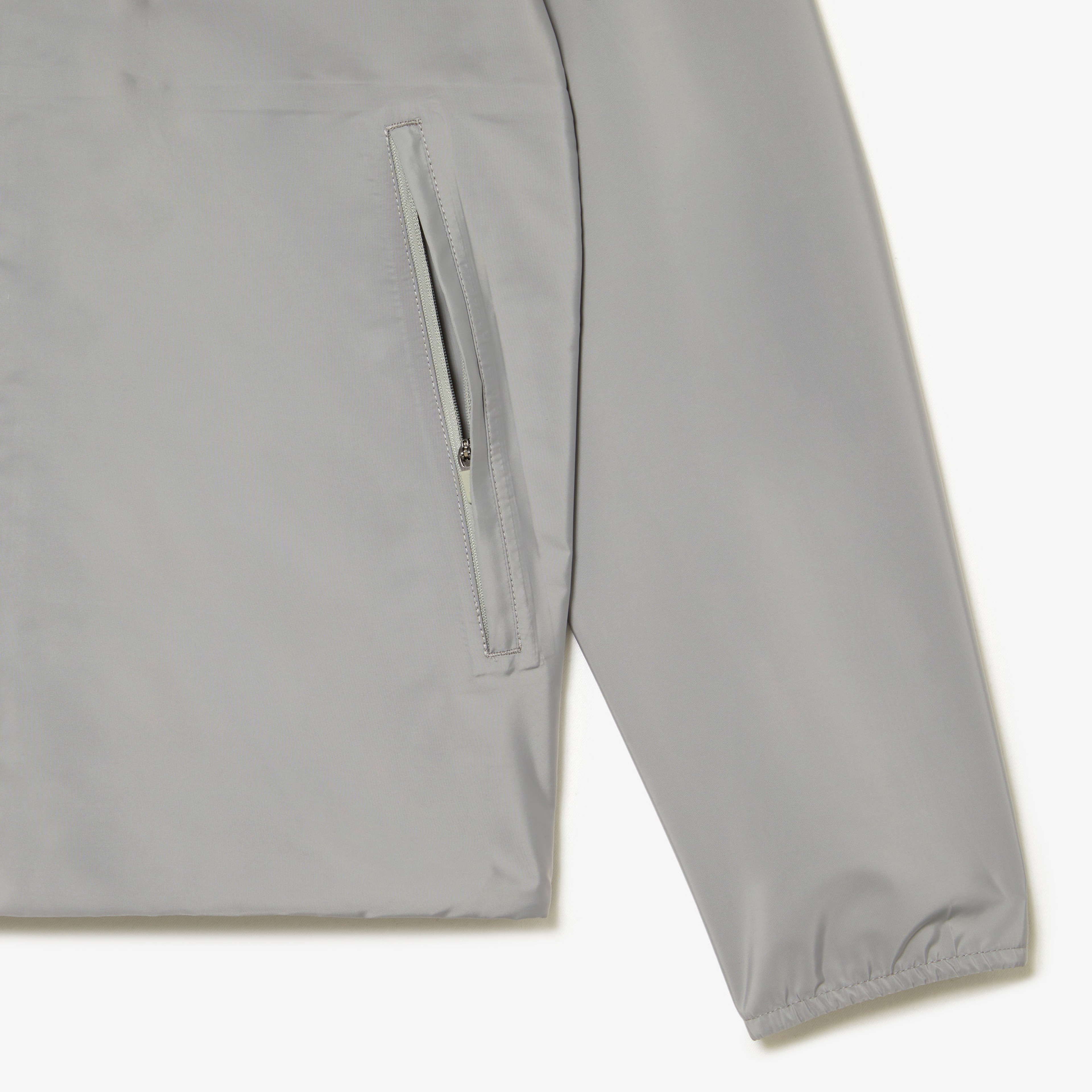 Erkek Kapüşonlu Gri Mont