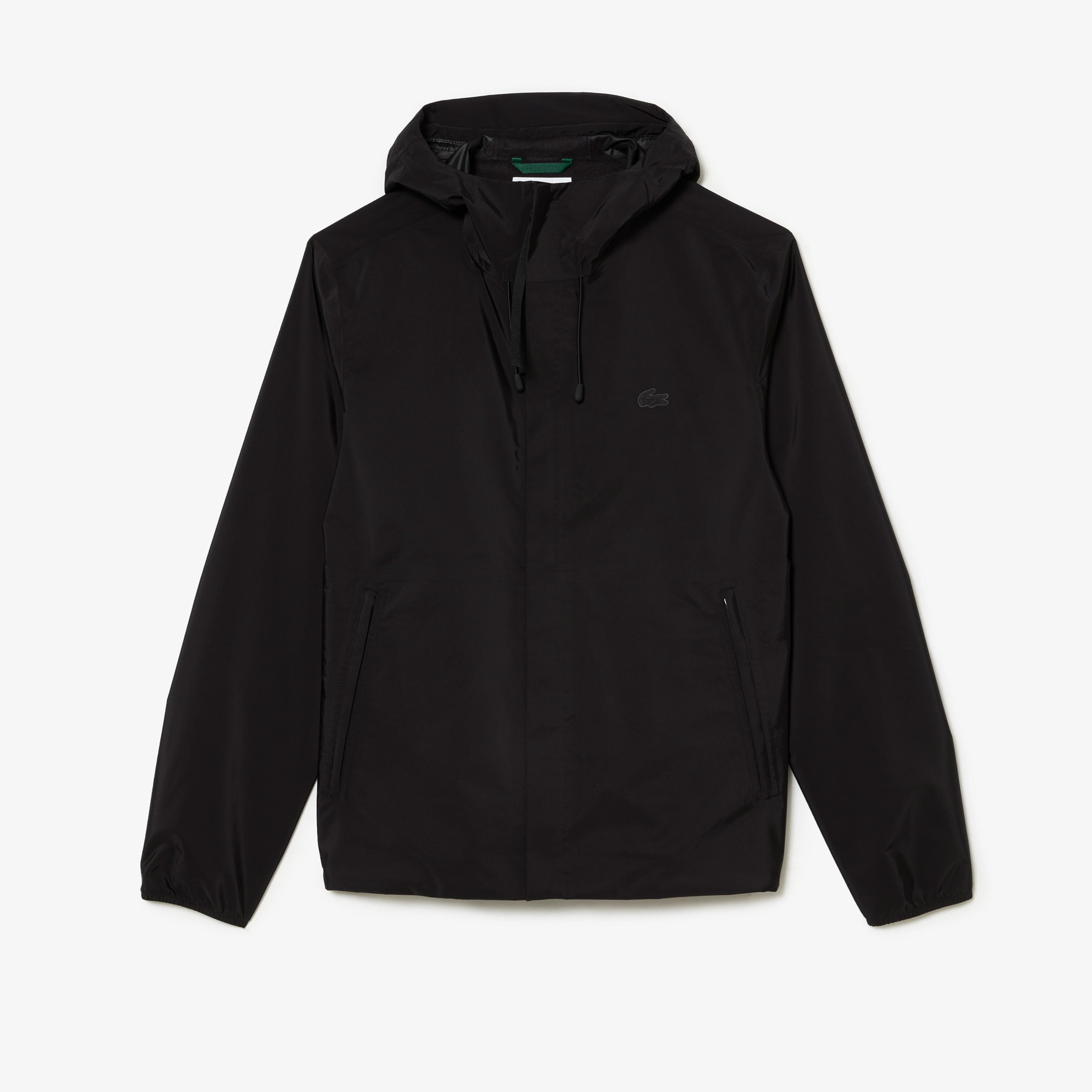 Erkek Kapüşonlu Siyah Mont