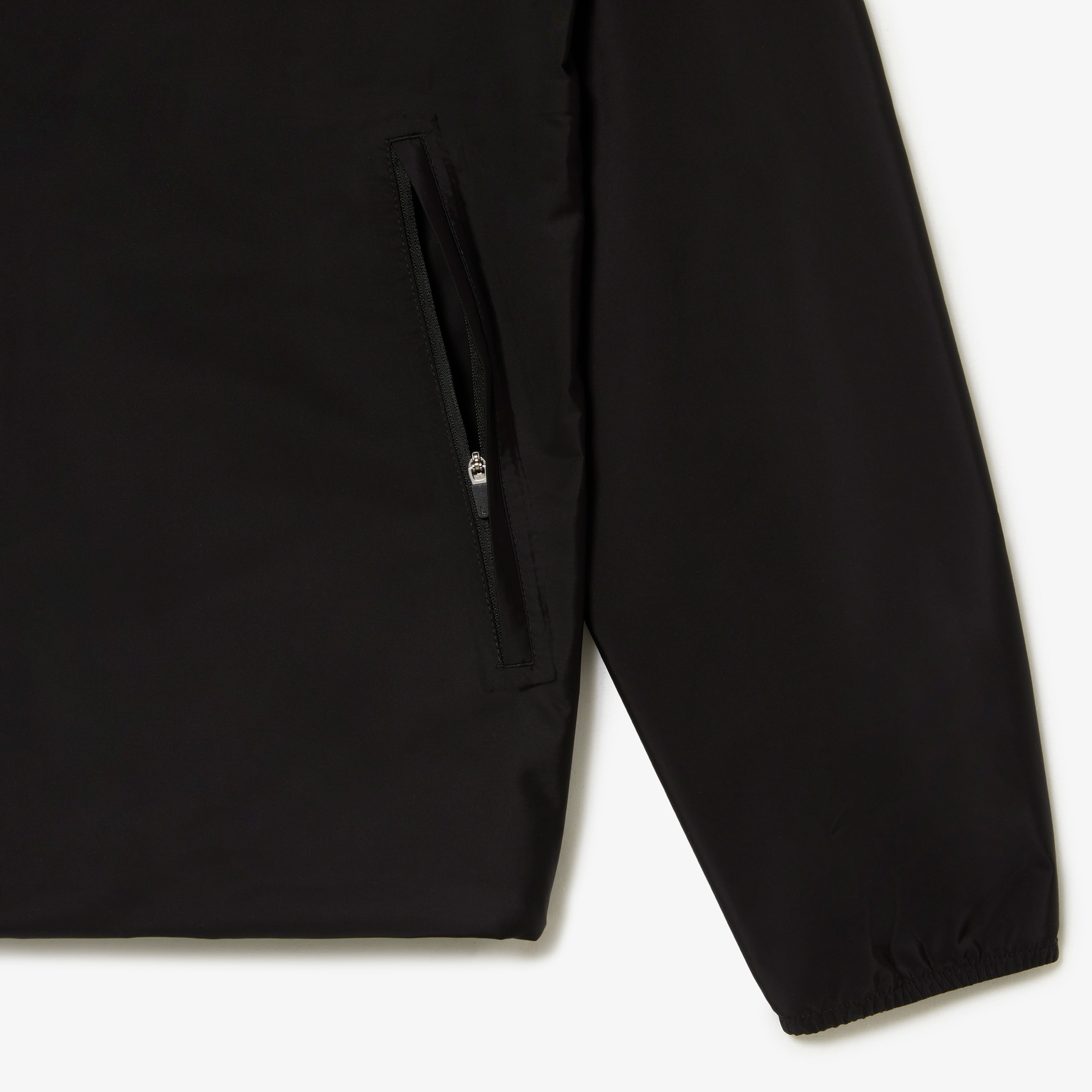 Erkek Kapüşonlu Siyah Mont