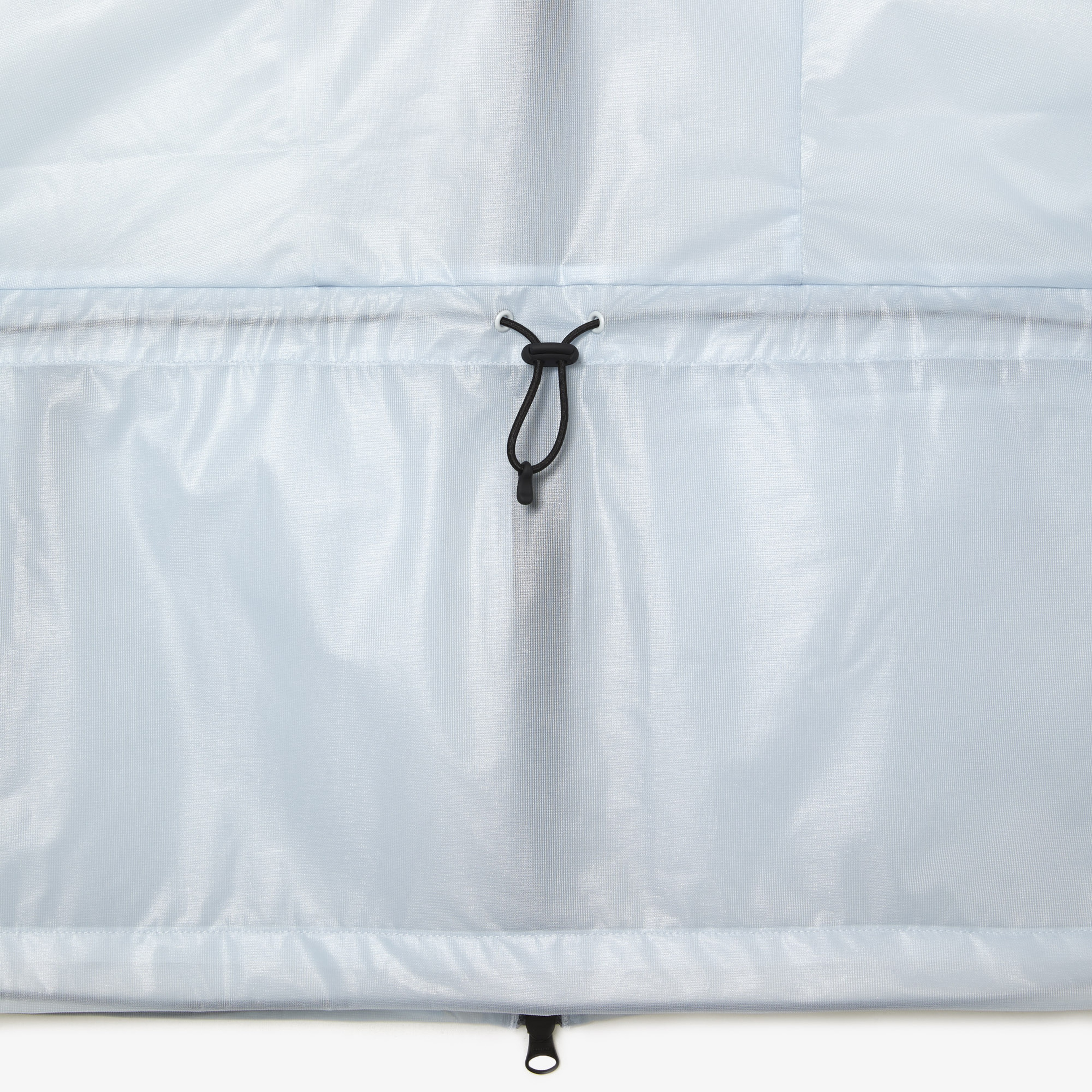 Kadın Kapüşonlu Baskılı Mavi Rüzgarlık