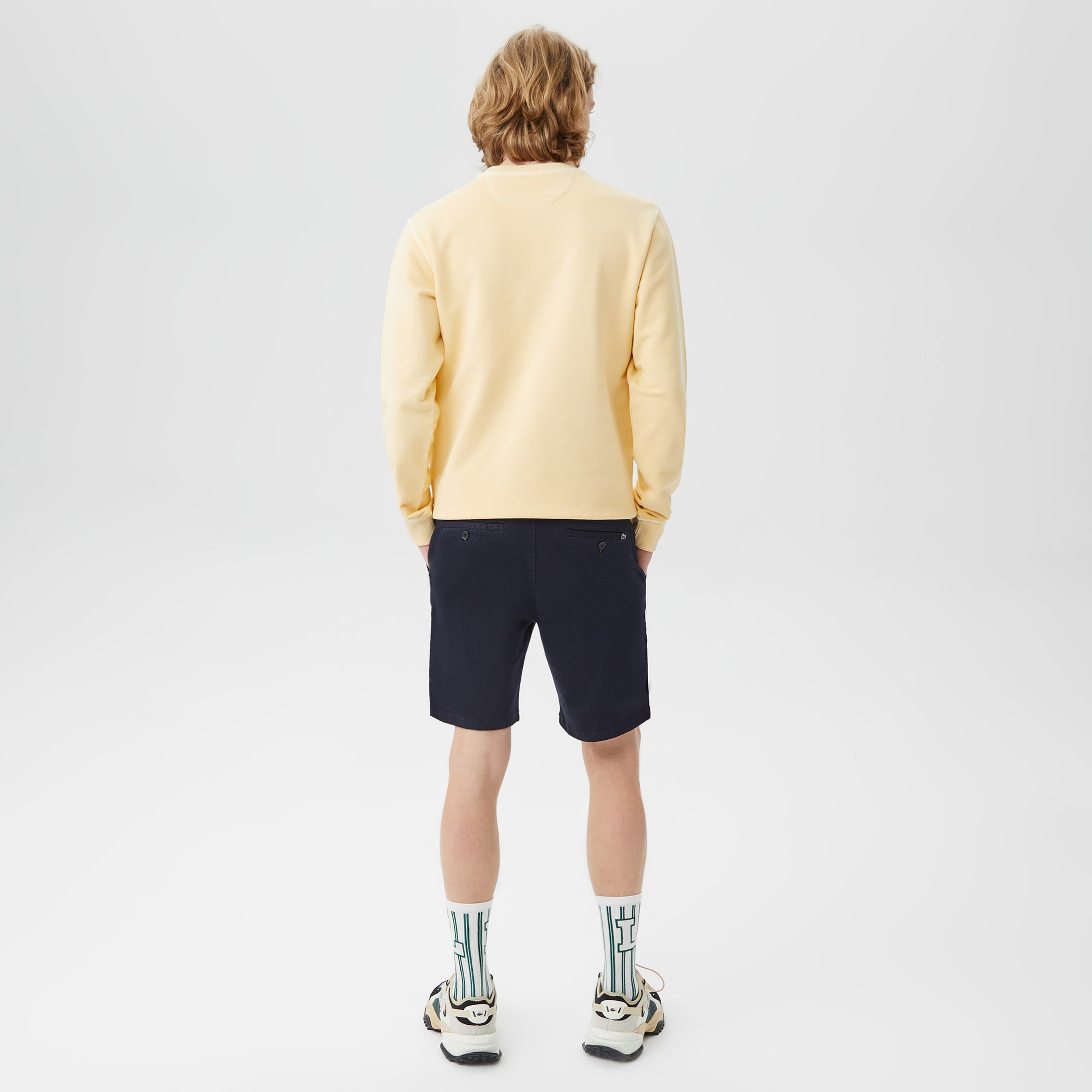 Erkek Slim Fit Lacivert Bermuda