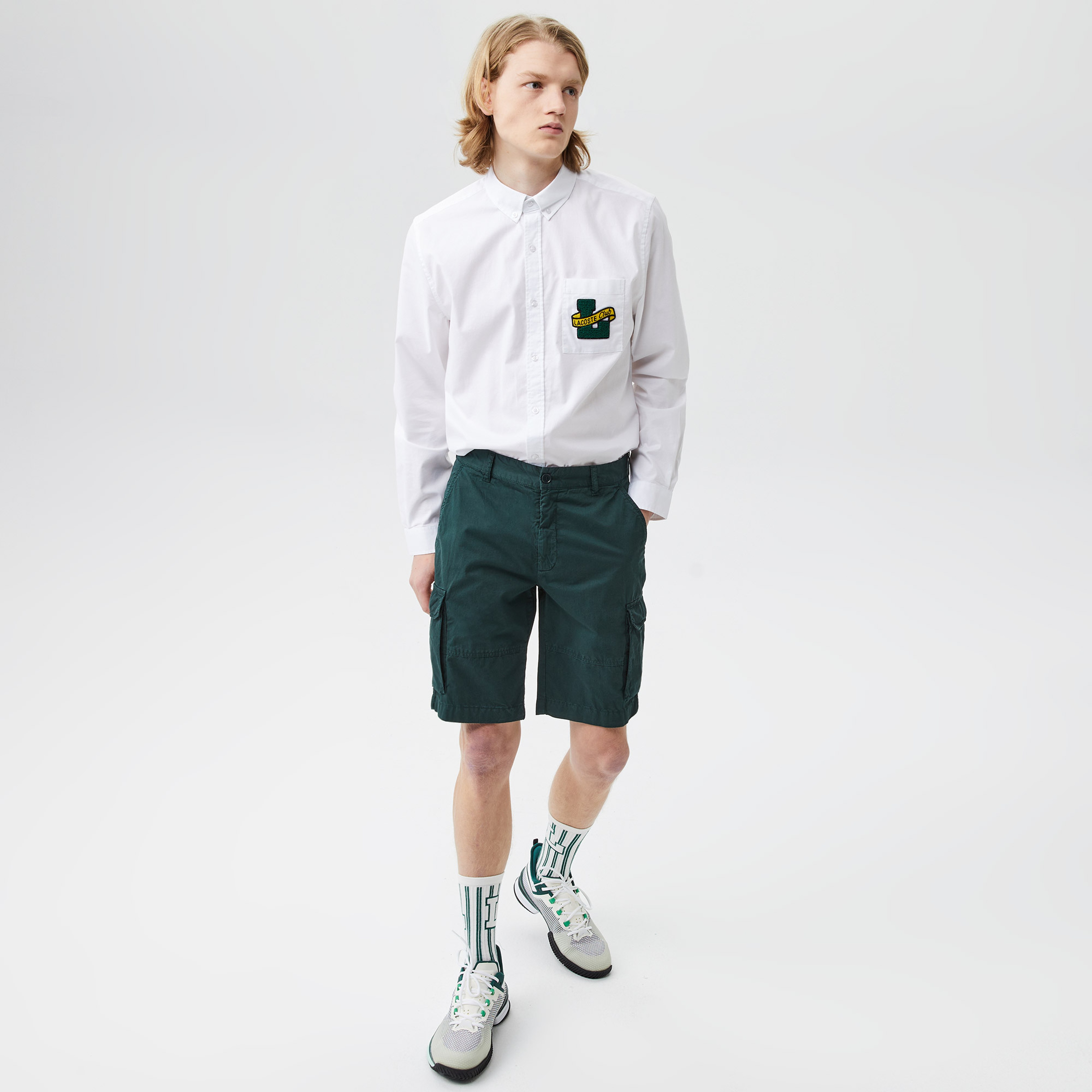 Erkek Regular Fit Yeşil Bermuda