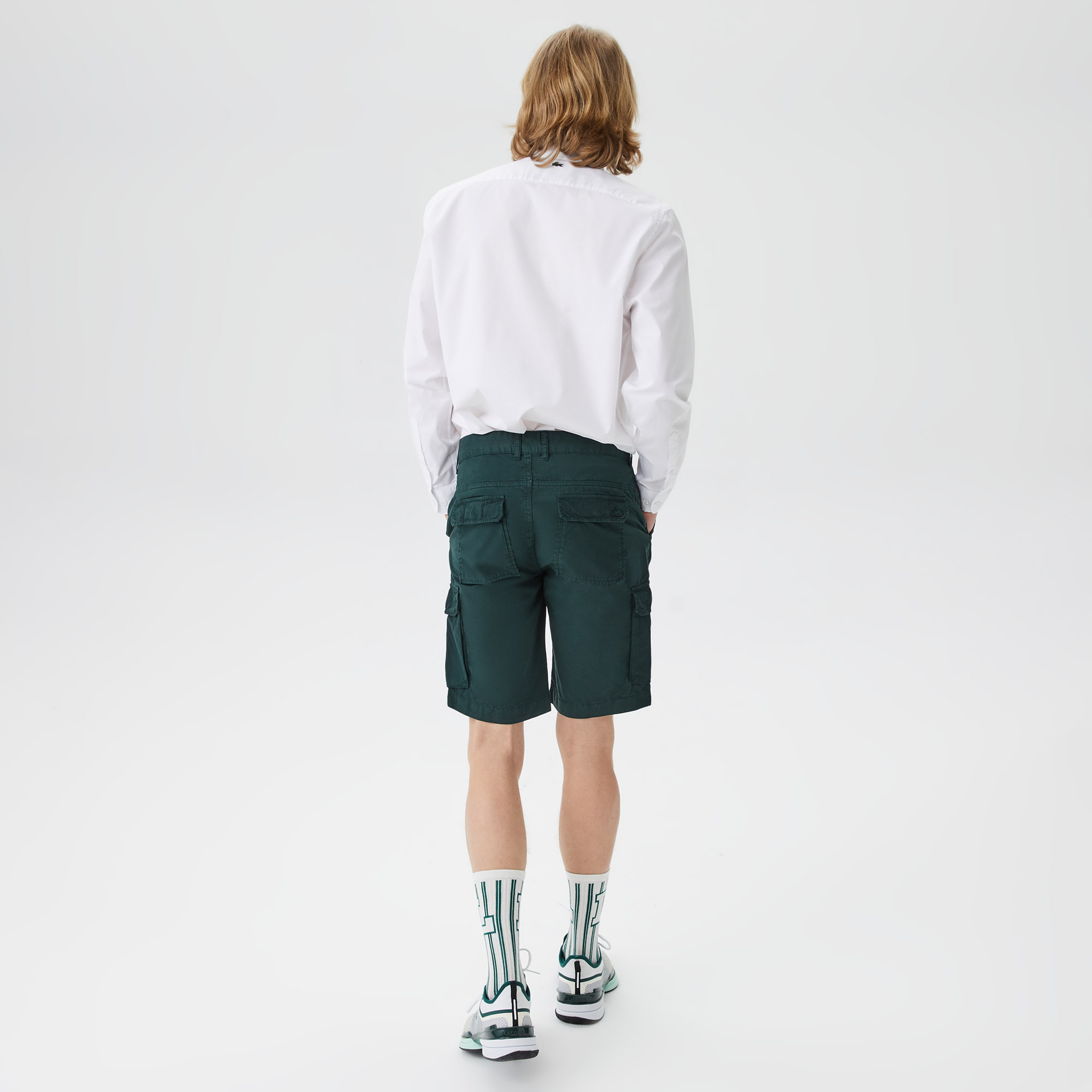 Erkek Regular Fit Yeşil Bermuda