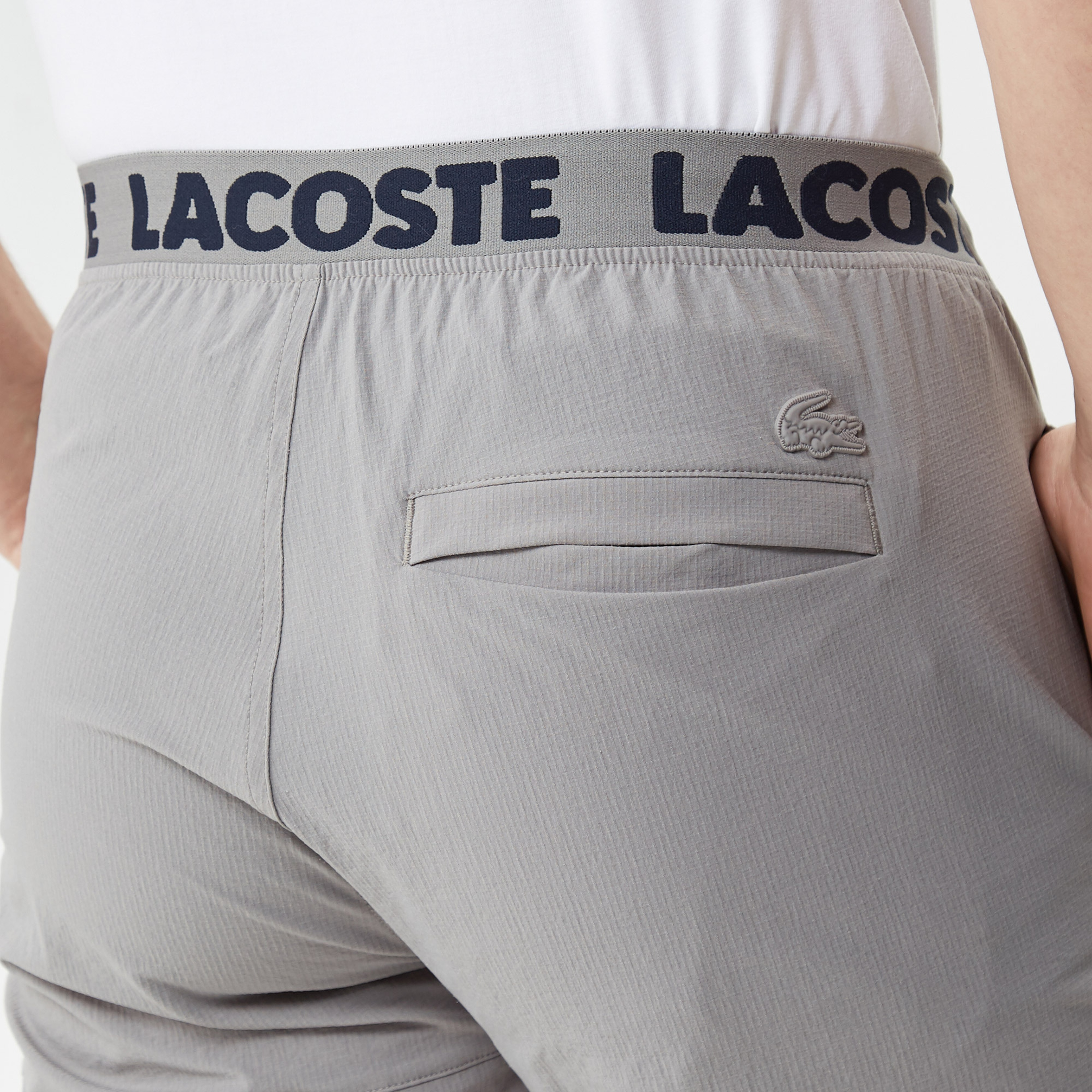 Erkek Slim Fit Gri Bermuda