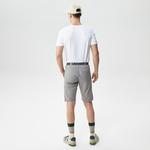 Erkek Slim Fit Gri Bermuda