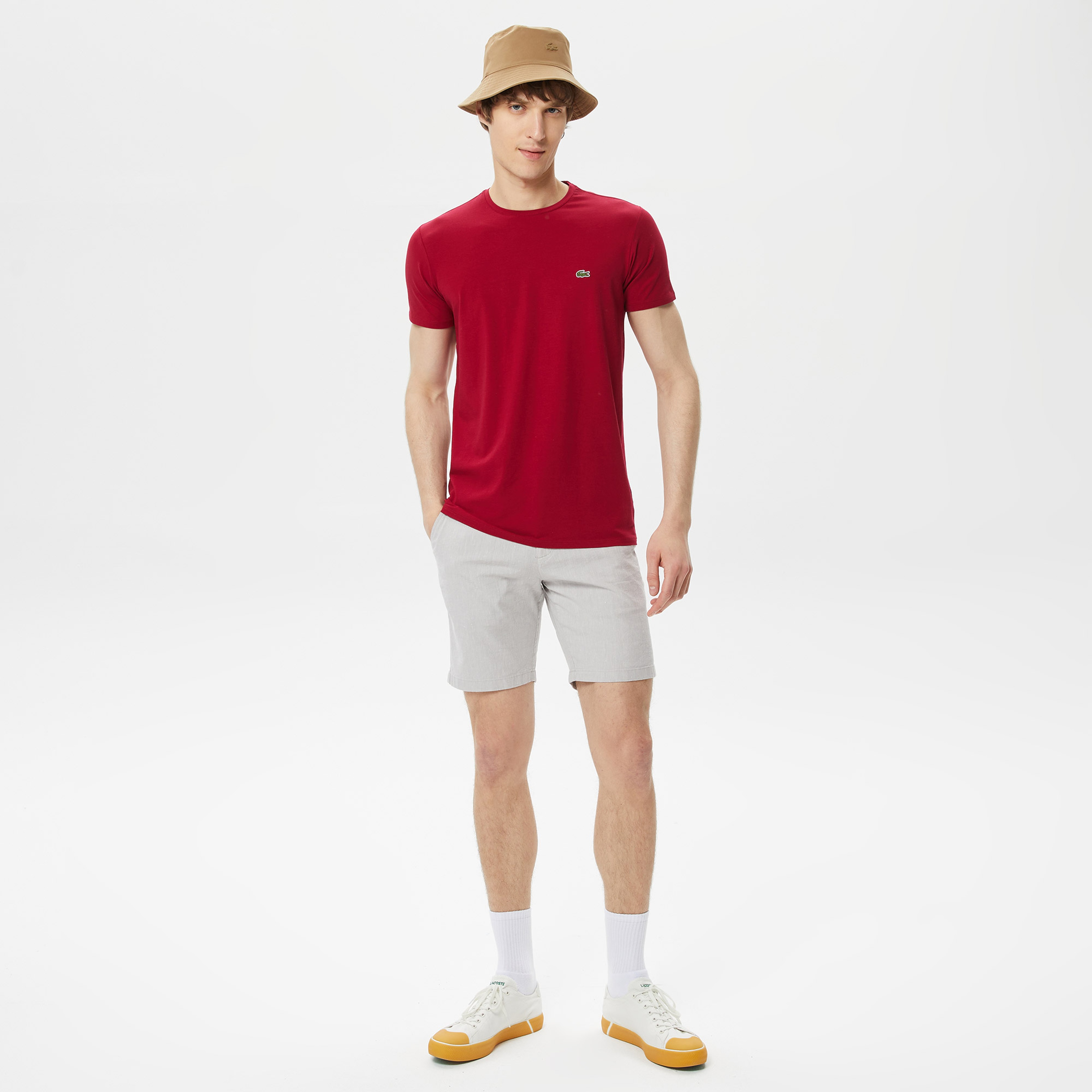 Erkek Regular Fit Gri Bermuda