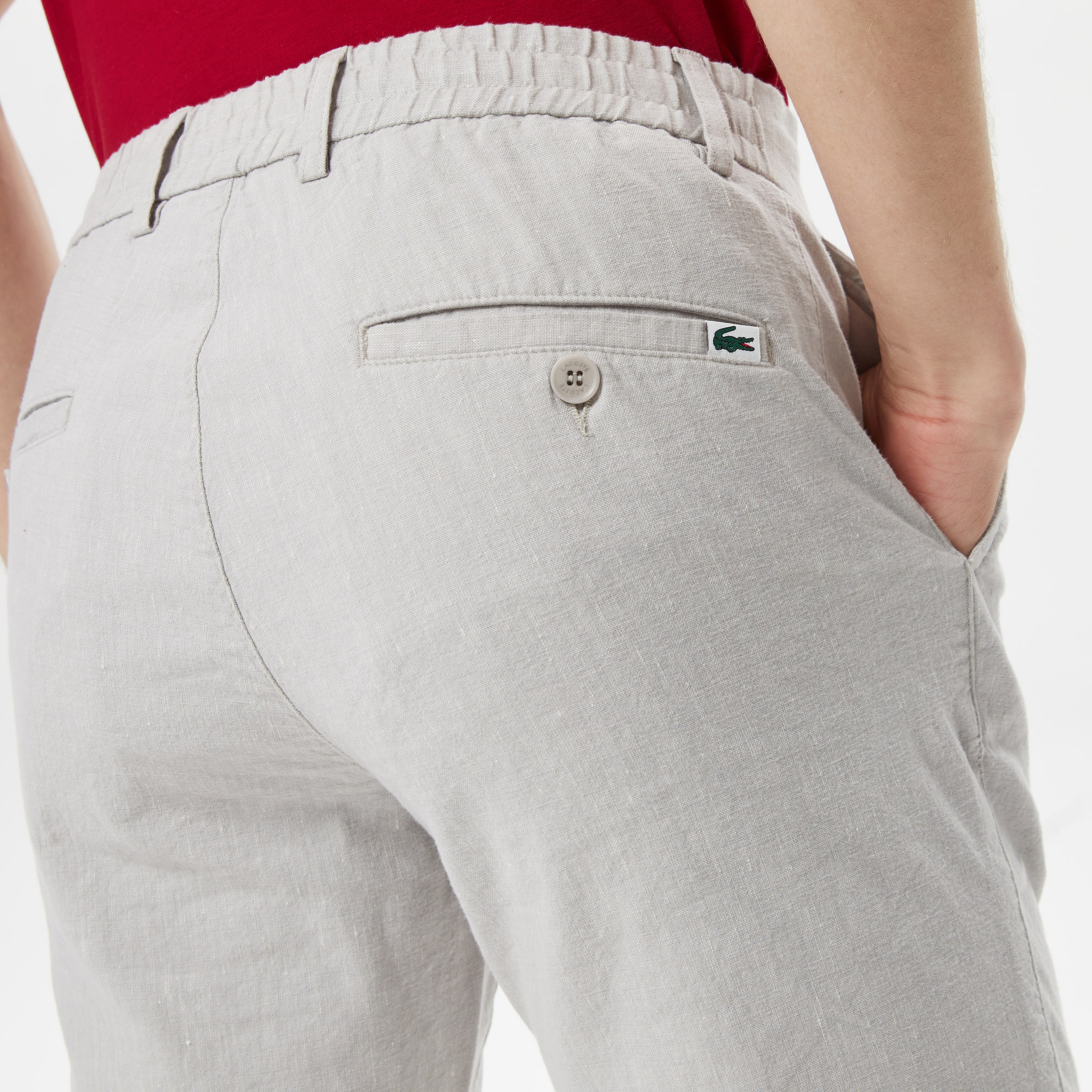 Erkek Regular Fit Gri Bermuda