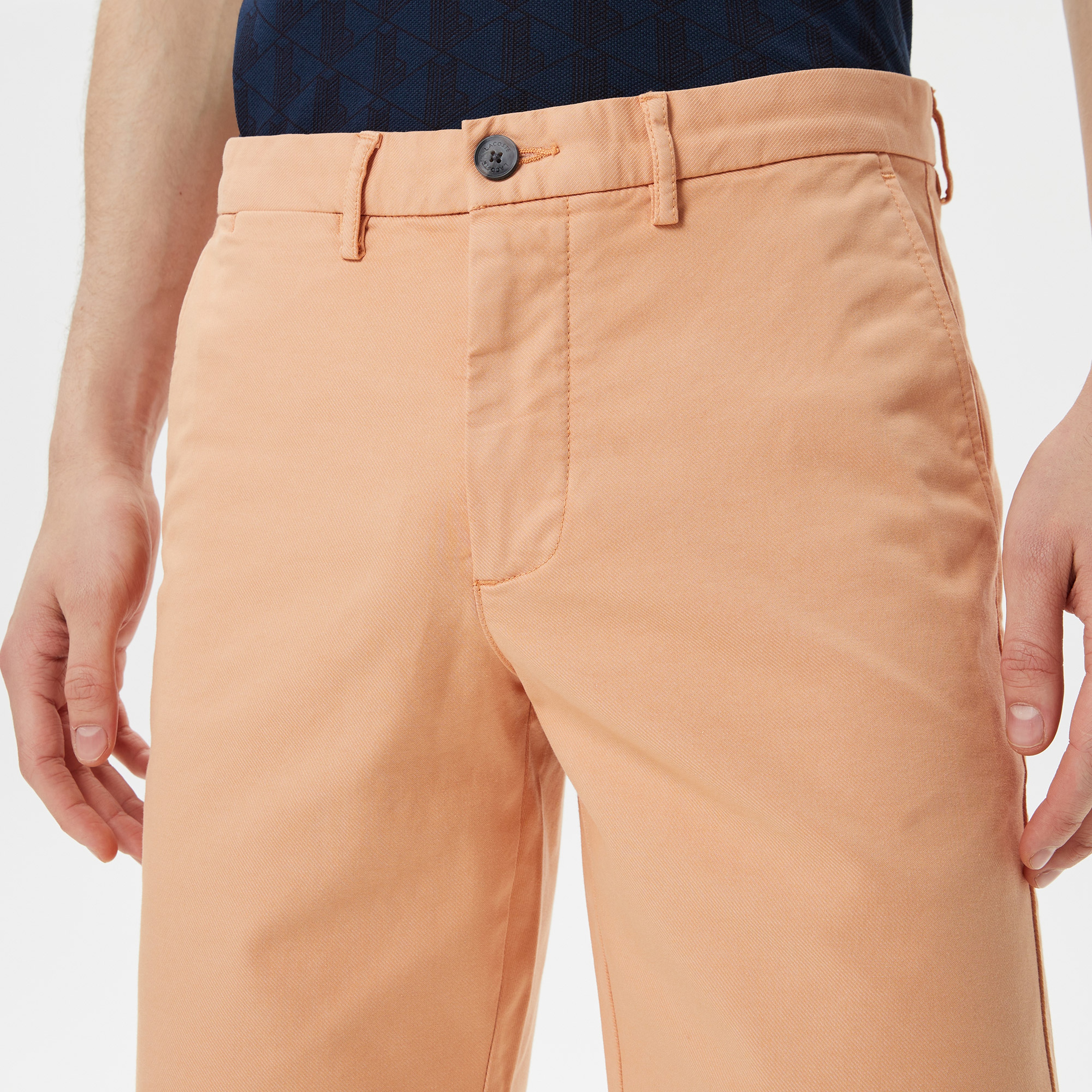 Erkek Slim Fit Turuncu Bermuda Şort