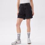 Kadın Loose Fit Denim Siyah Bermuda