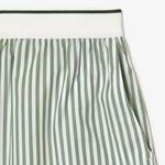 Kadın Çizgili Yeşil Bermuda