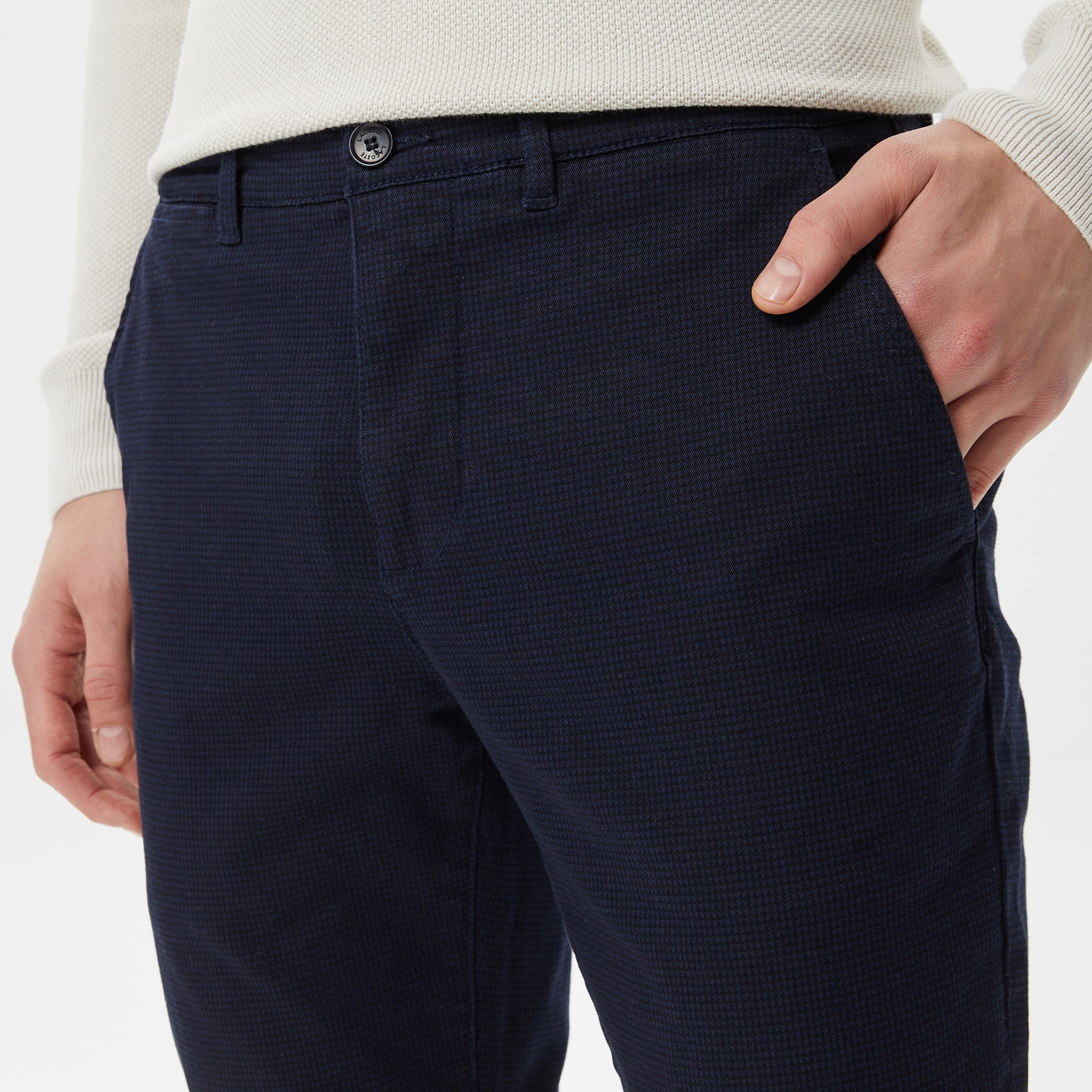 Erkek Slim Fit Lacivert Pantolon