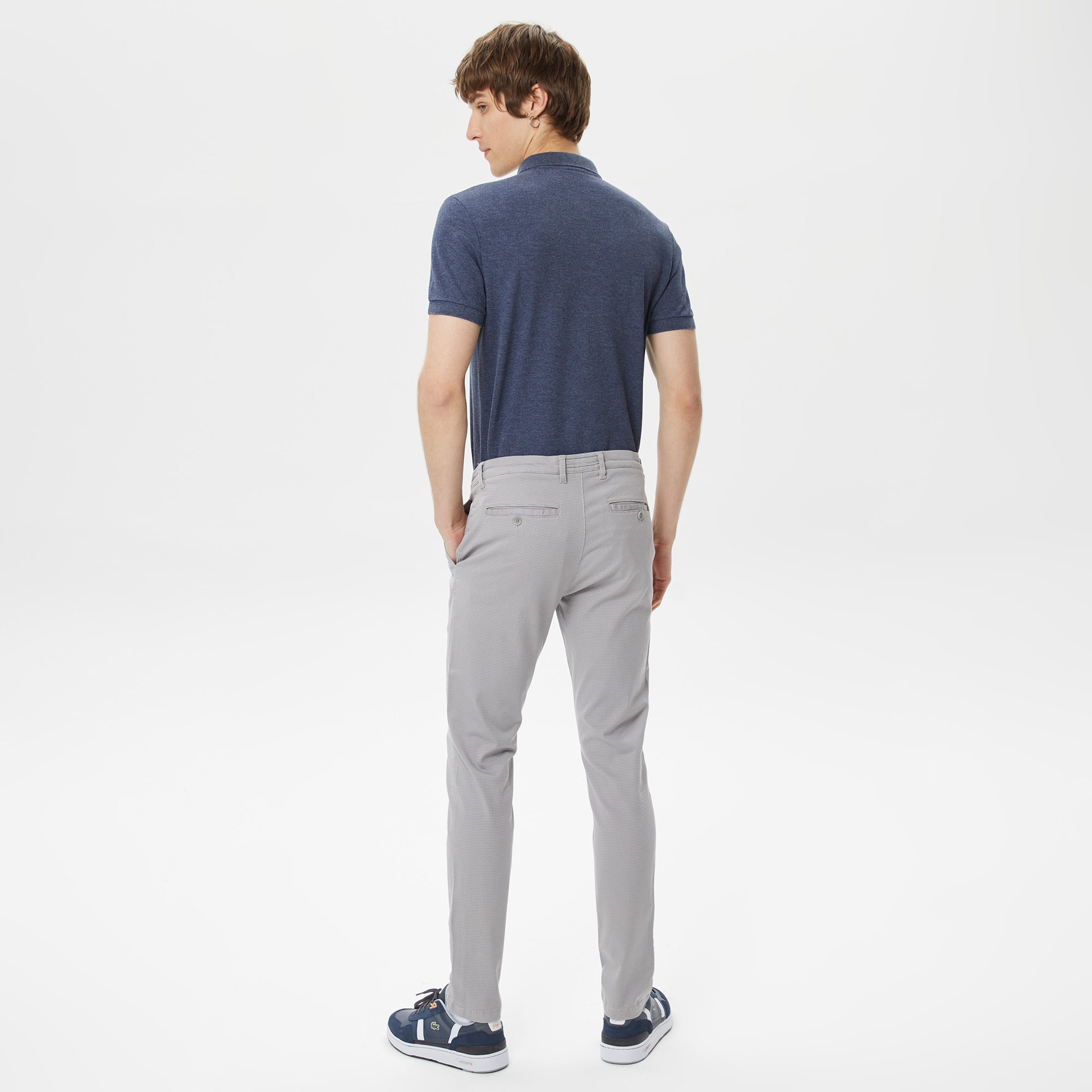 Erkek Slim Fit Gri Pantolon