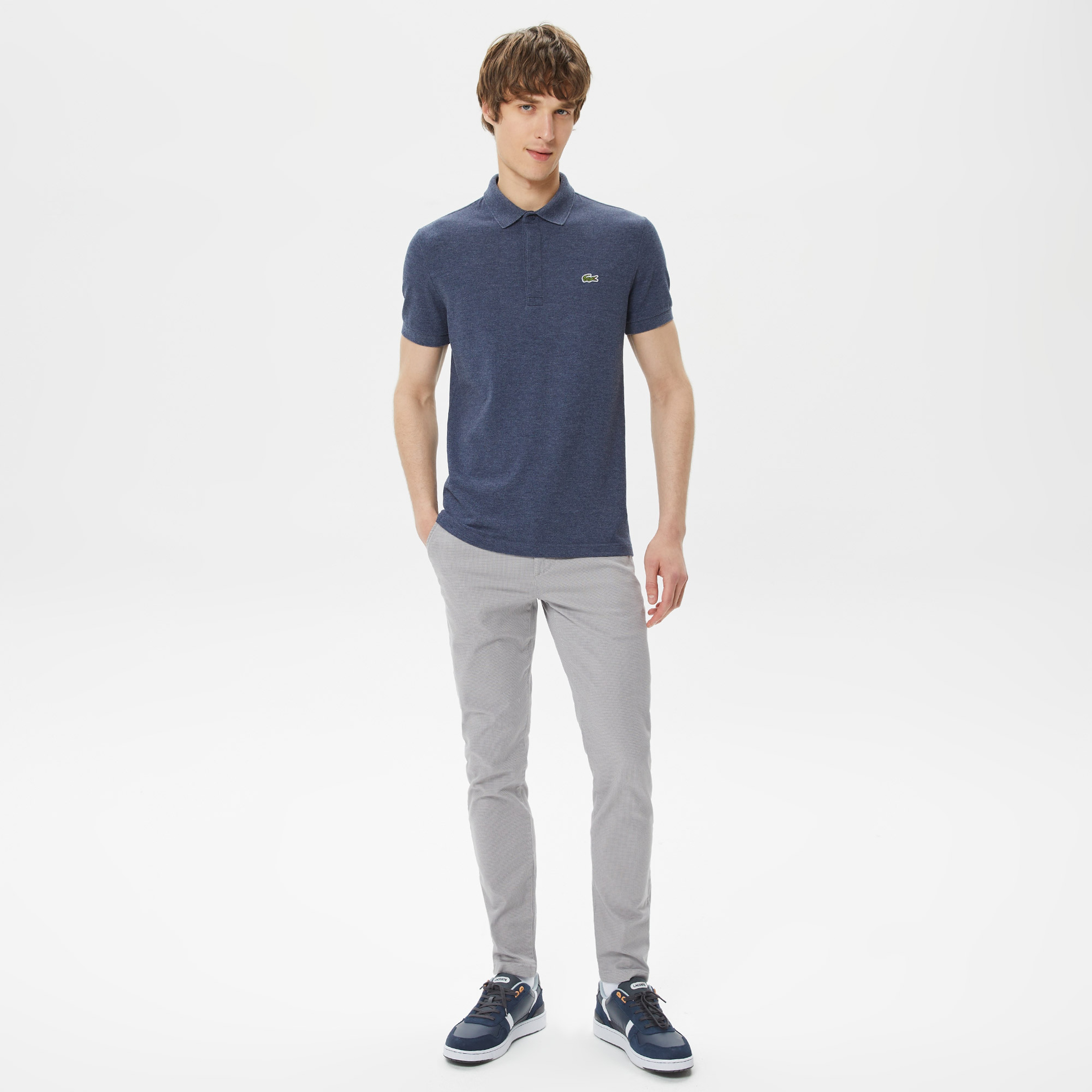 Erkek Slim Fit Gri Pantolon