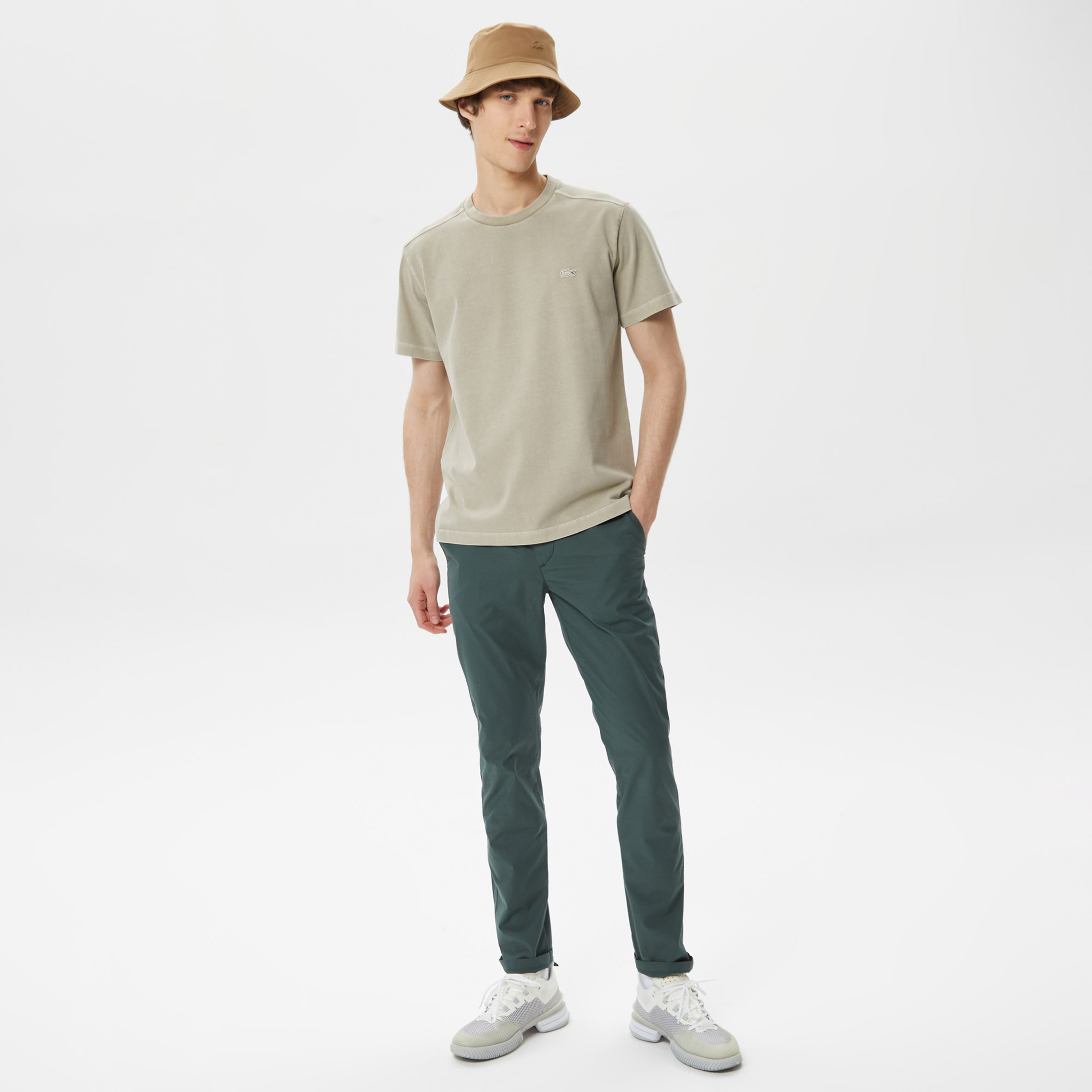 Erkek Slim Fit Yeşil Pantolon