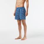 Active Erkek Baskılı Mavi Mayo Şort