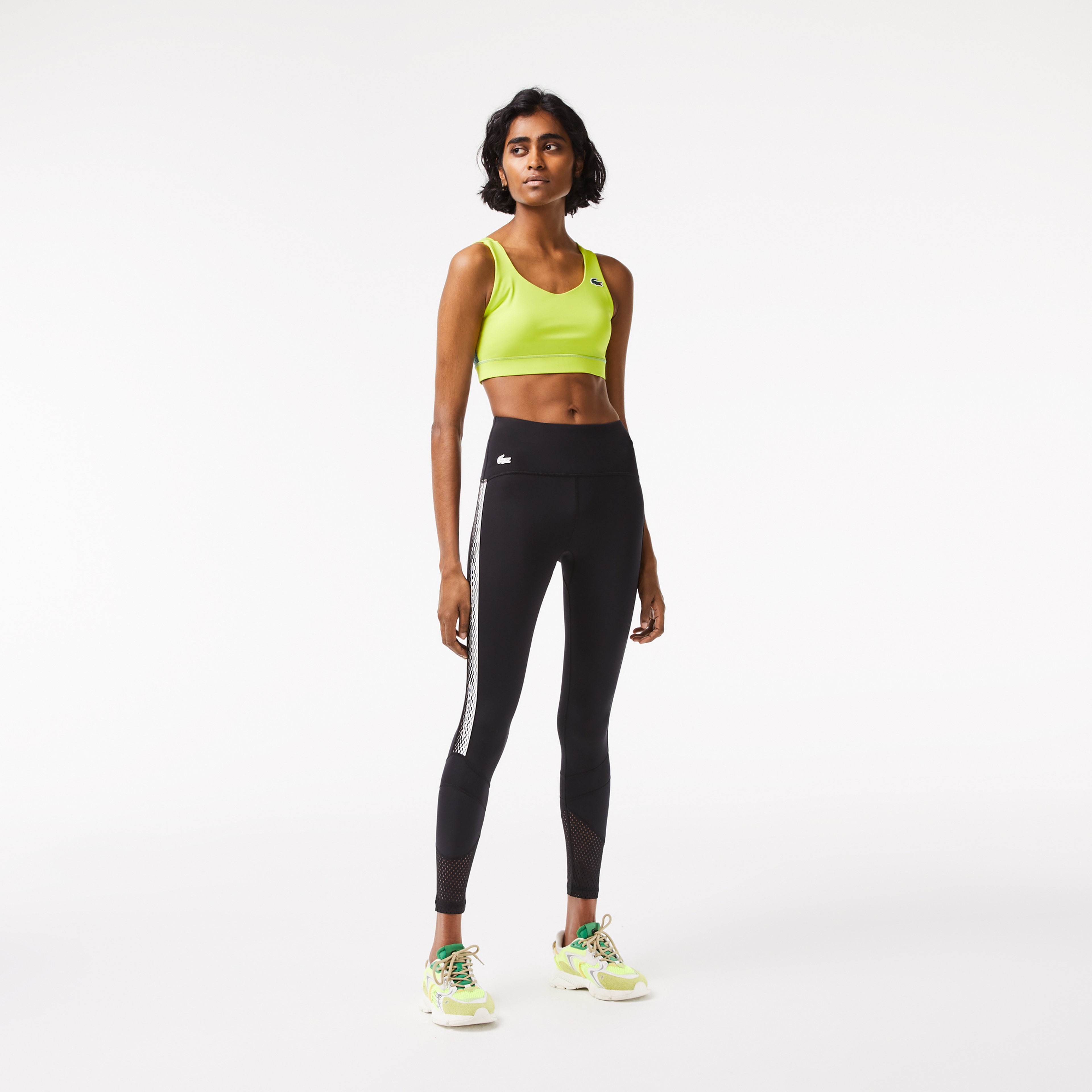 Active Kadın Slim Fit Baskılı Siyah Tayt