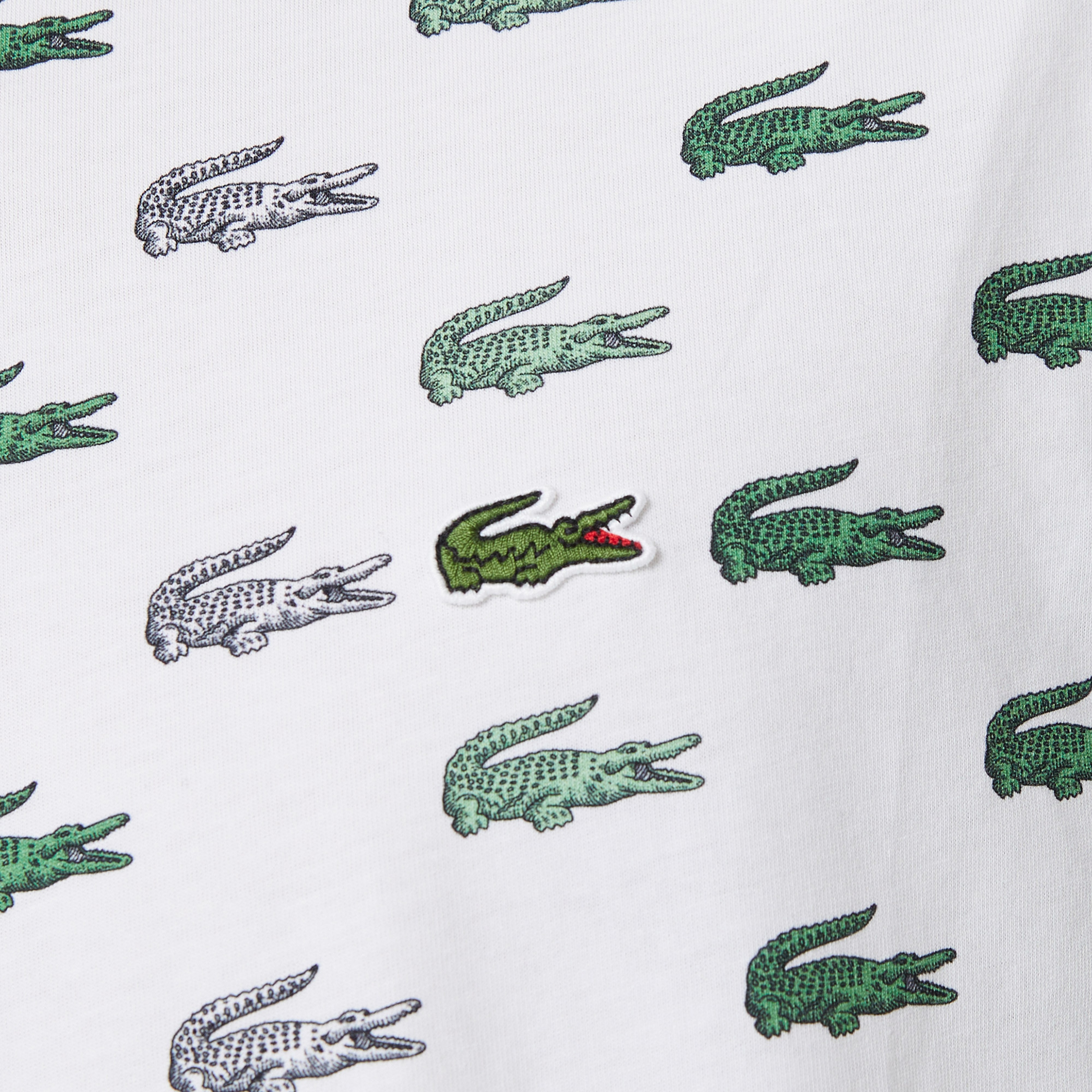 Lacoste Relaxed Fit Erkek Beyaz T-Shirt