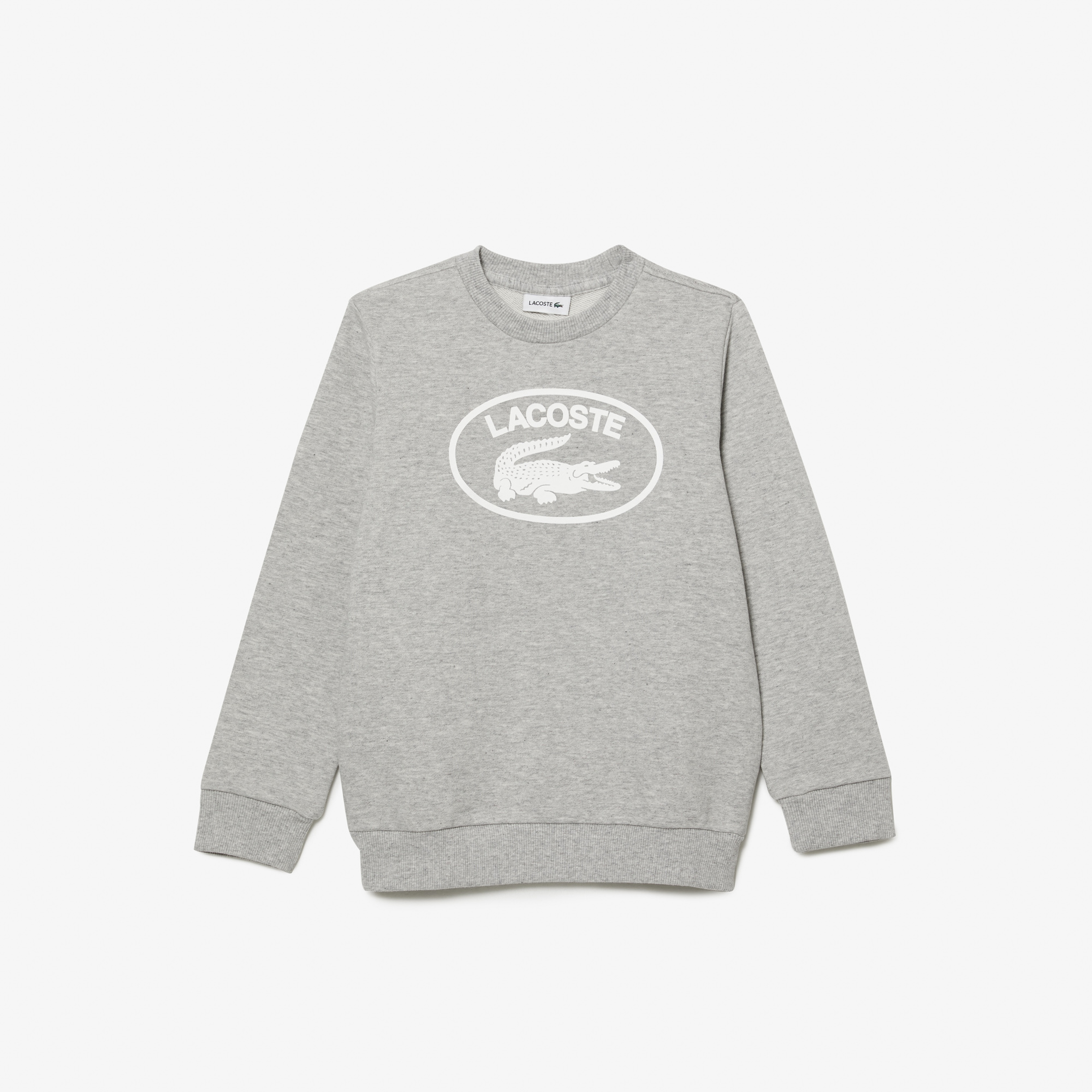 Çocuk Bisiklet Yaka Baskılı Gri Sweatshirt