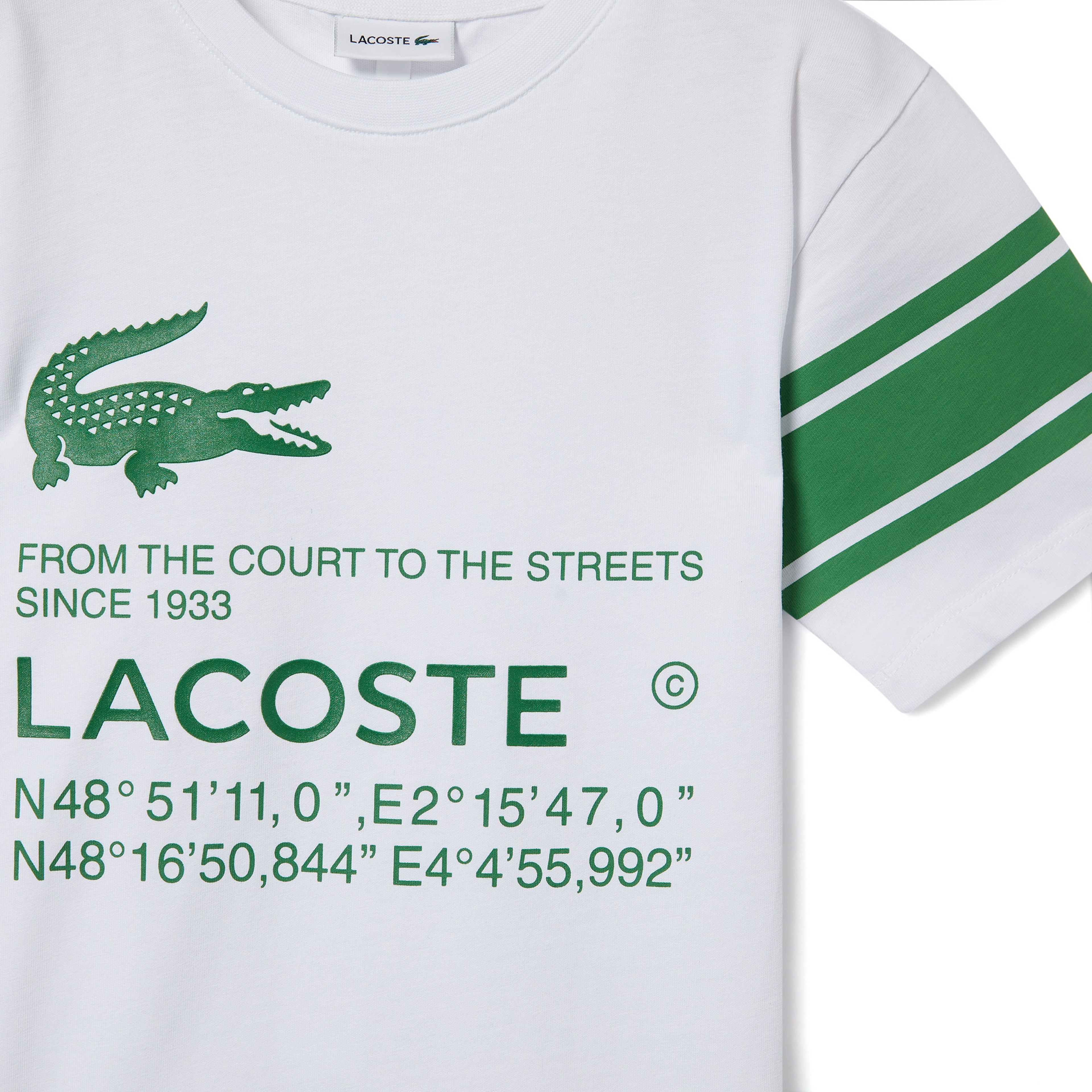 Çocuk Bisiklet Yaka Baskılı Beyaz T-Shirt