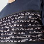 Erkek Regular Fit Bisiklet Yaka Baskılı Lacivert T-Shirt