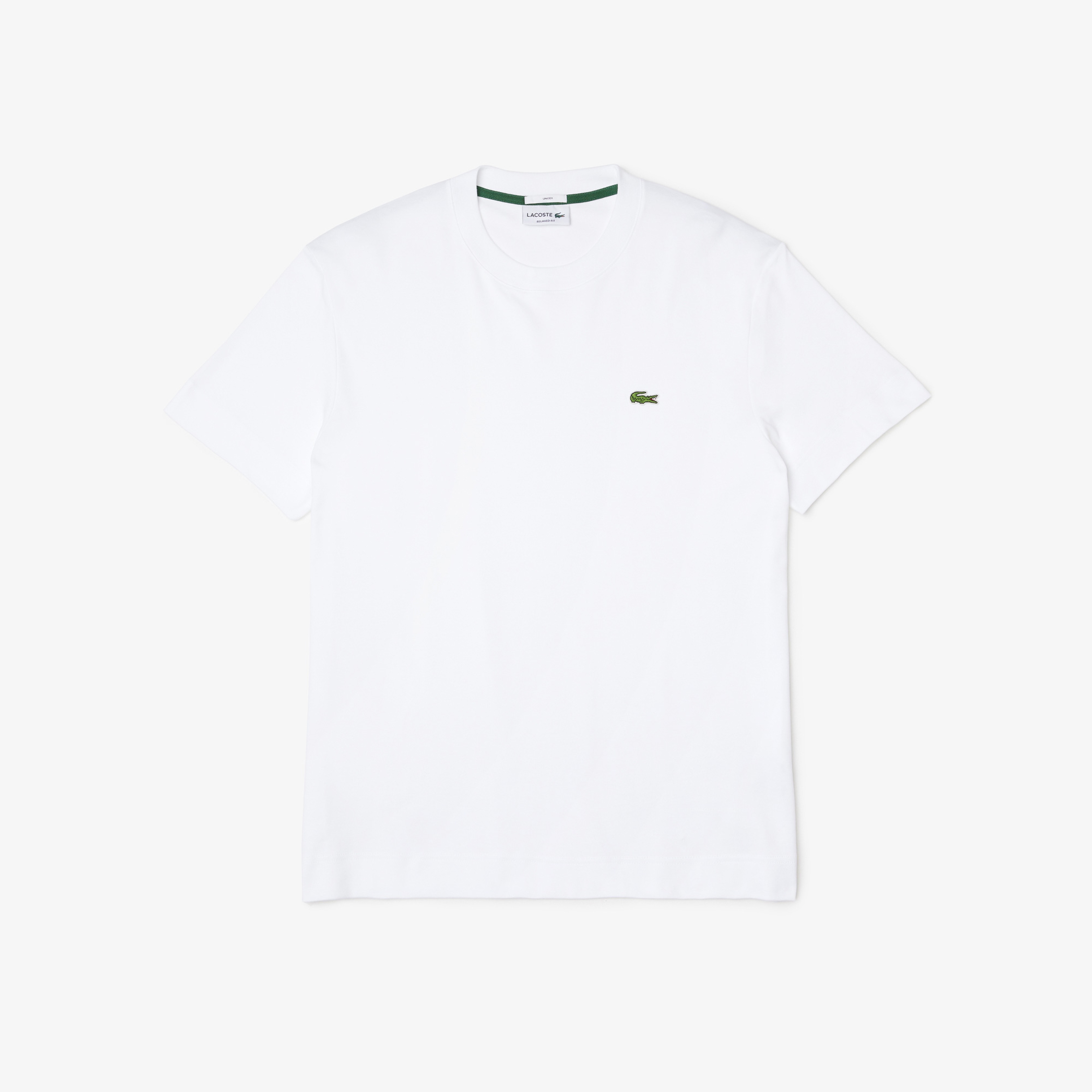 Unisex Relaxed Fit Bisiklet Yaka Organik Pamuk Beyaz T-Shirt