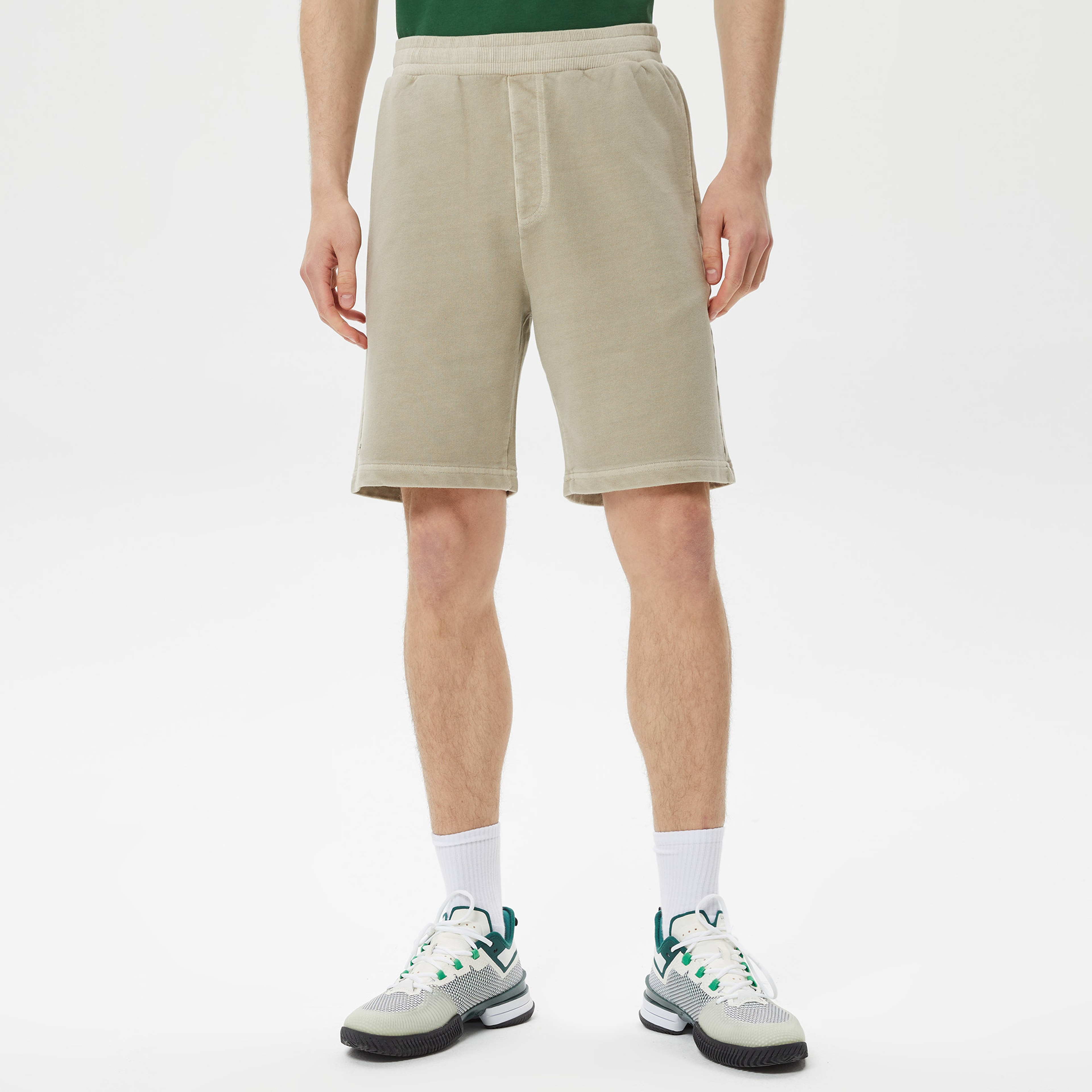 Erkek Regular Fit Organik Pamuk Yeşil Şort