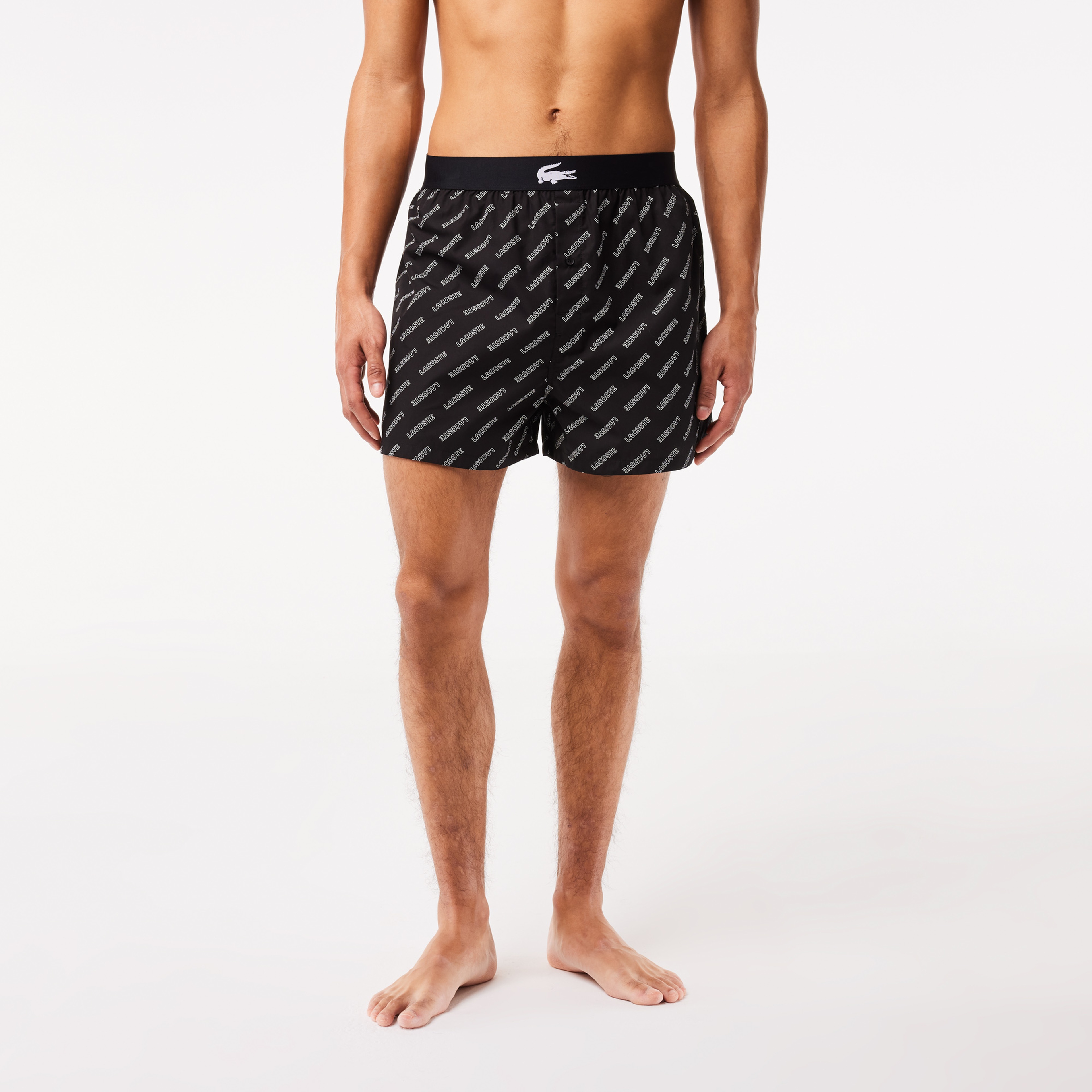 Erkek Desenli 3'lü Siyah Boxer