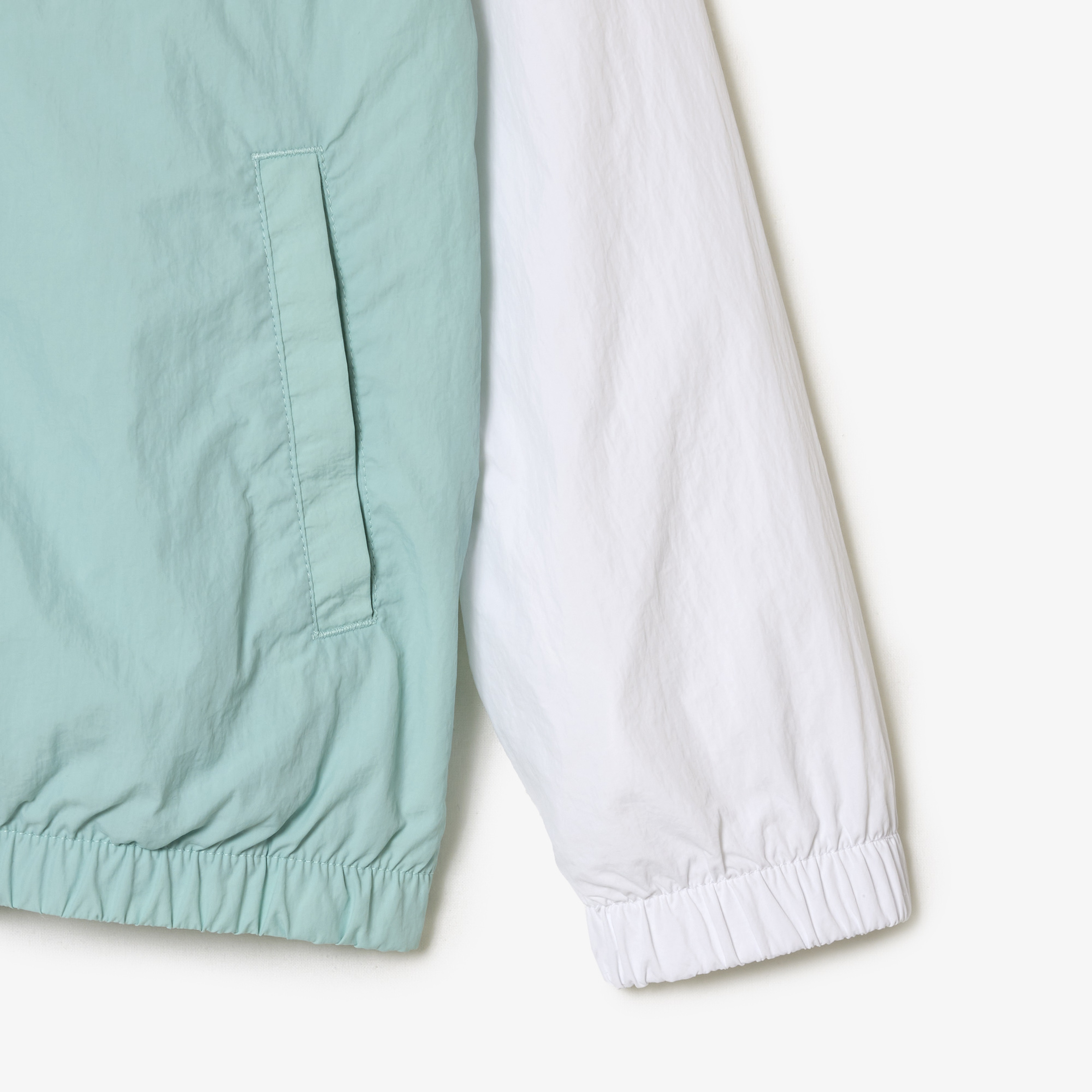 Çocuk Renk Bloklu Beyaz Mont