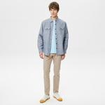 Erkek Relaxed Fit Mavi Gömlek