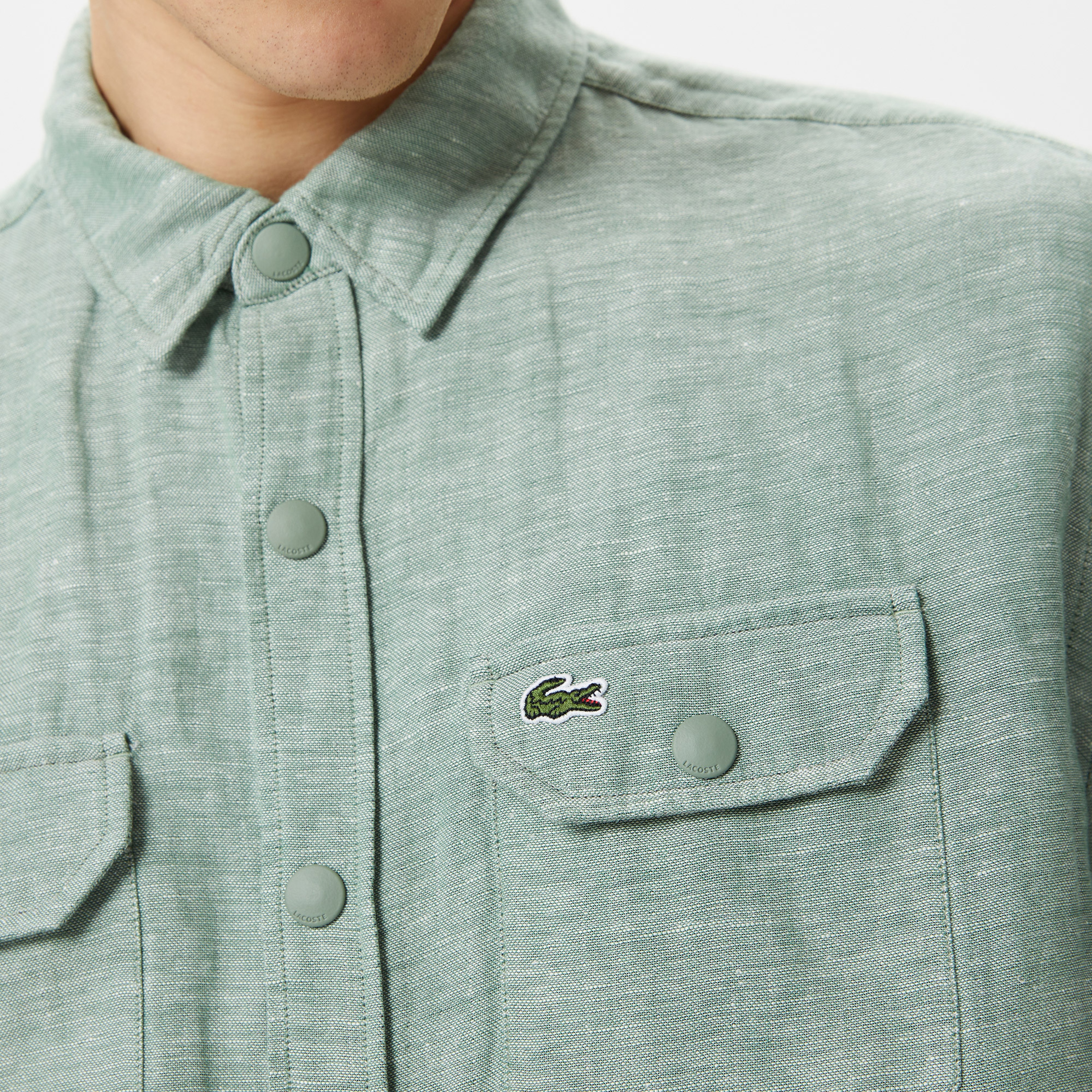 Erkek Relaxed Fit Yeşil Gömlek