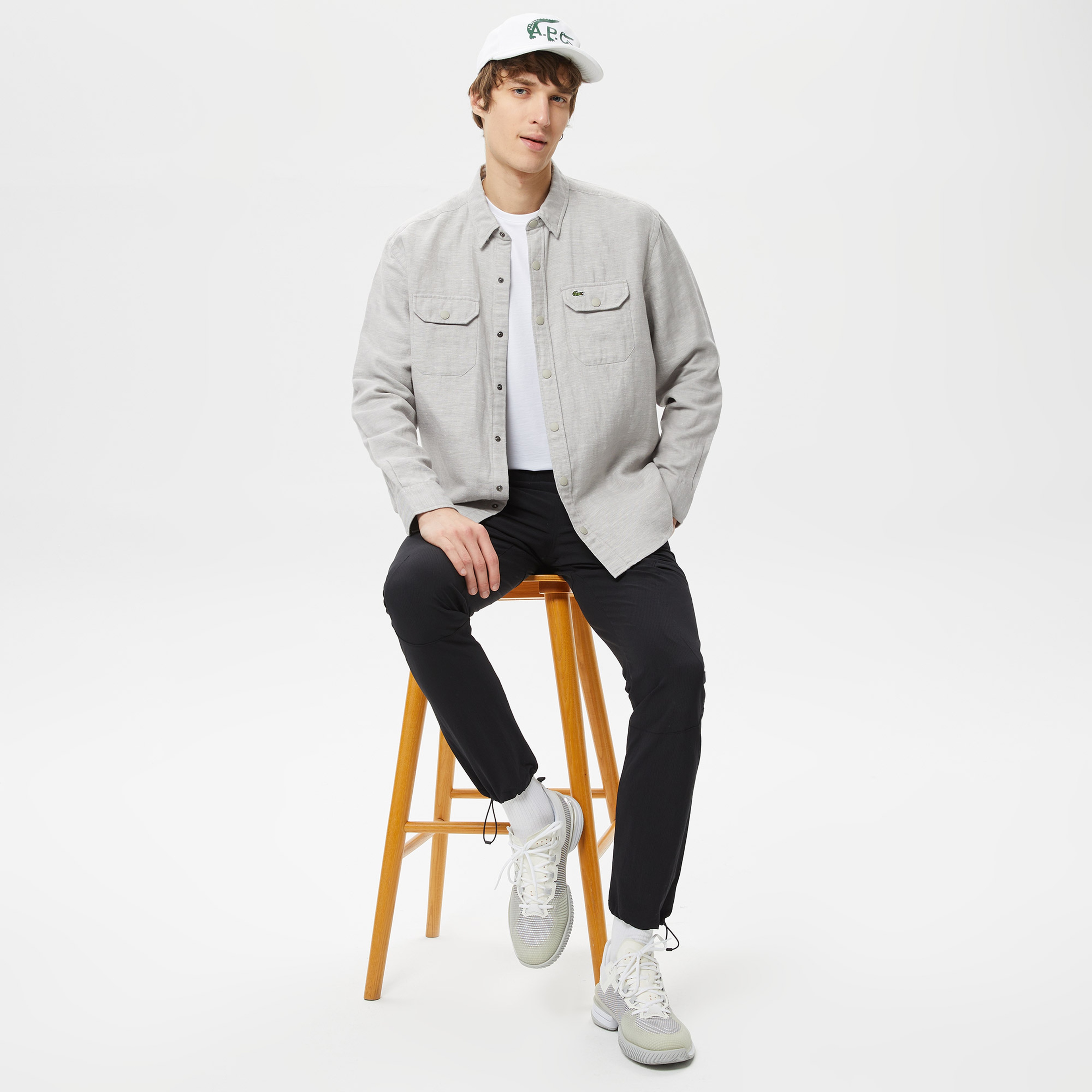 Erkek Relaxed Fit Gri Gömlek