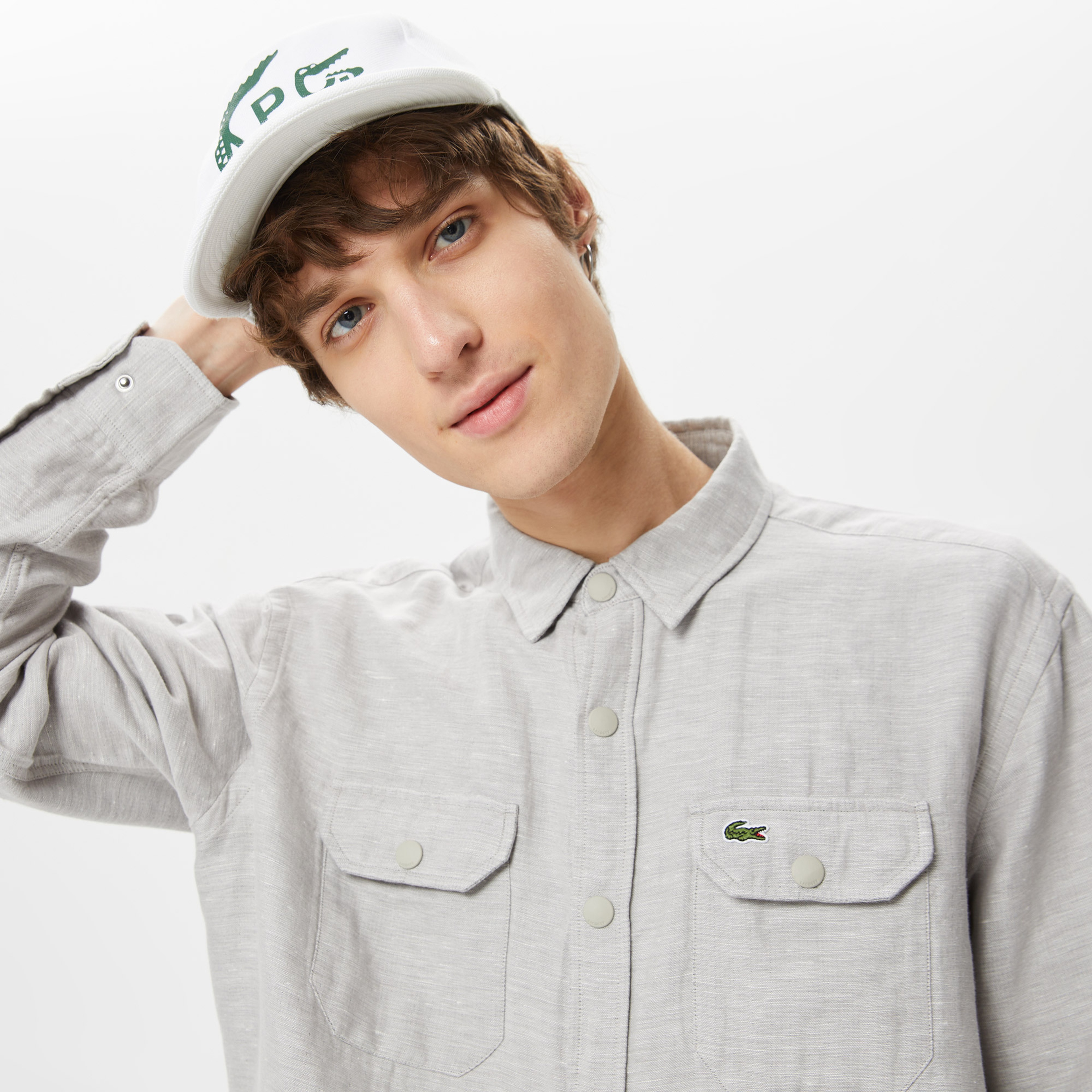 Erkek Relaxed Fit Gri Gömlek