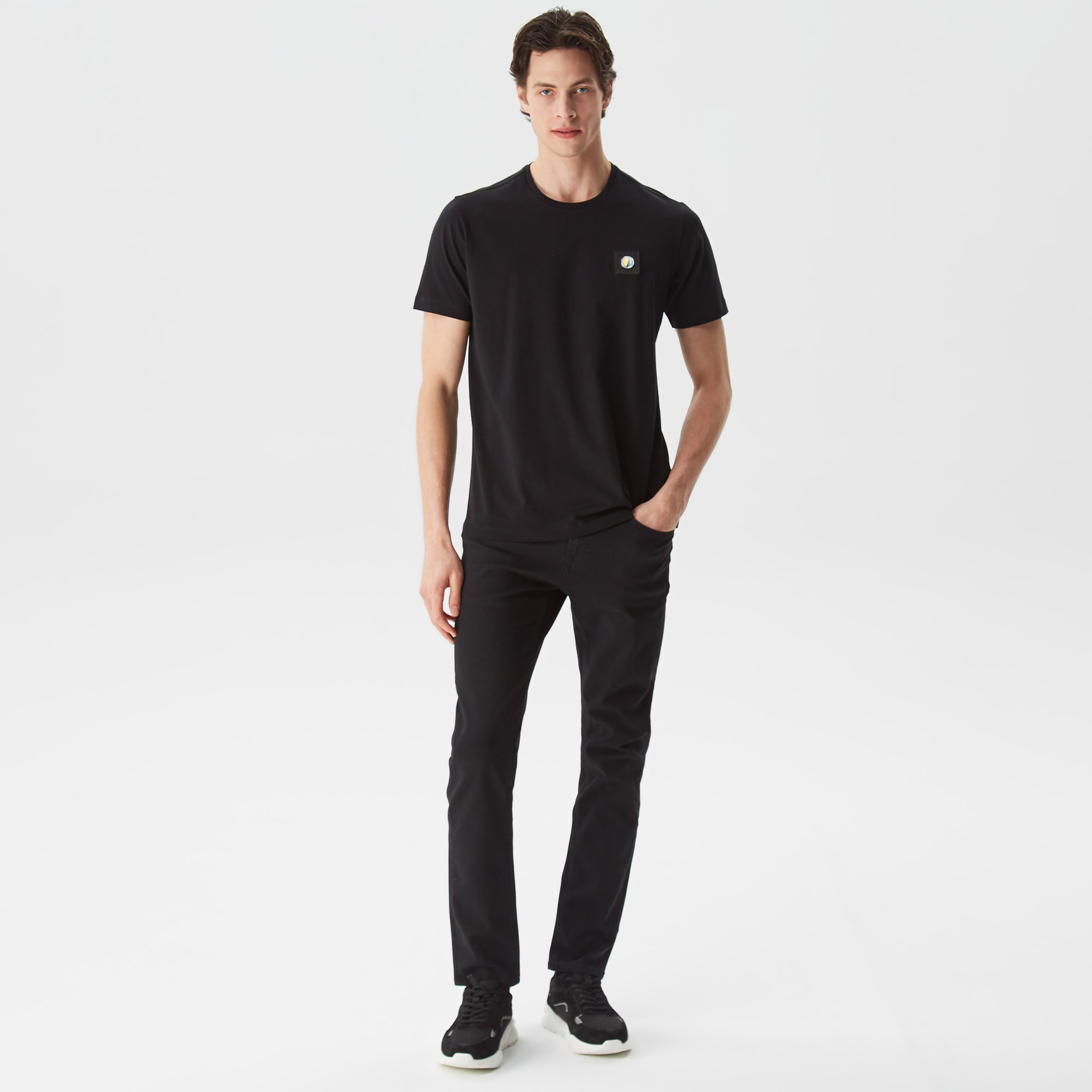 Nautica Erkek Siyah Standart Fit T-Shirt